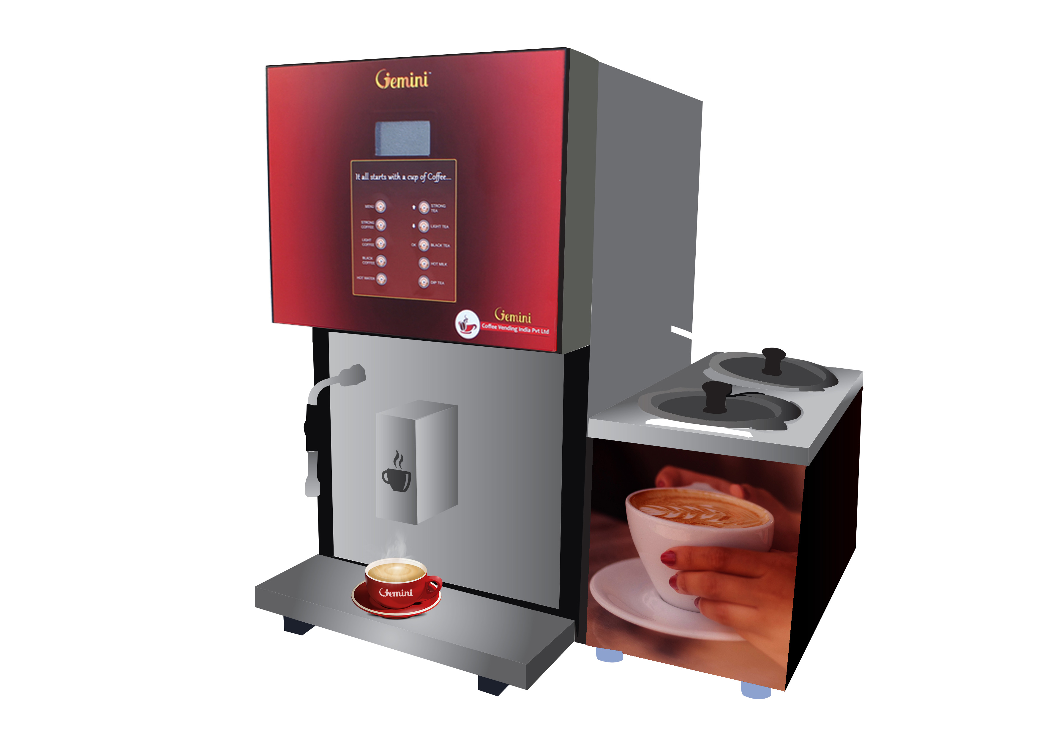 Automatic Coffee Tea Vending Machine Everyday Beverages, Chennai