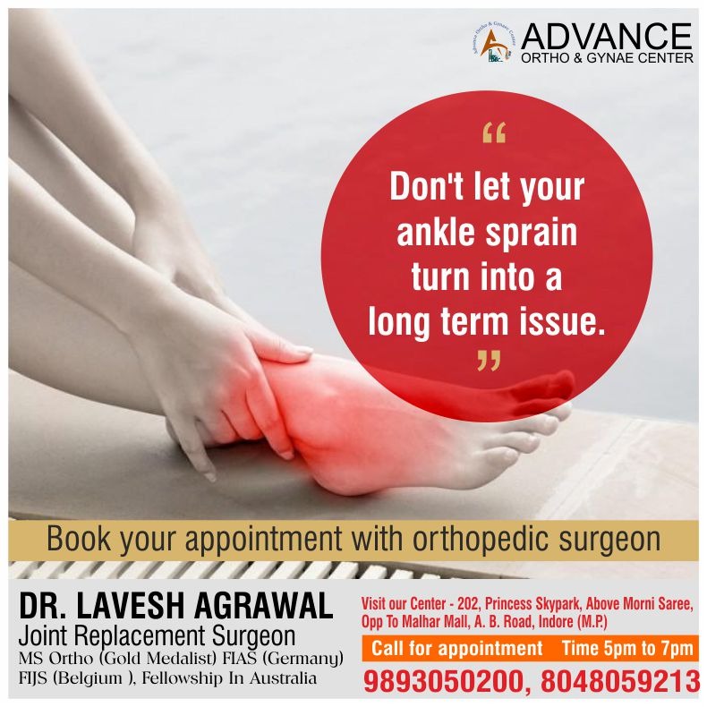 Best Orthopedic Doctor for Ankle Sprain in Indore!... main image