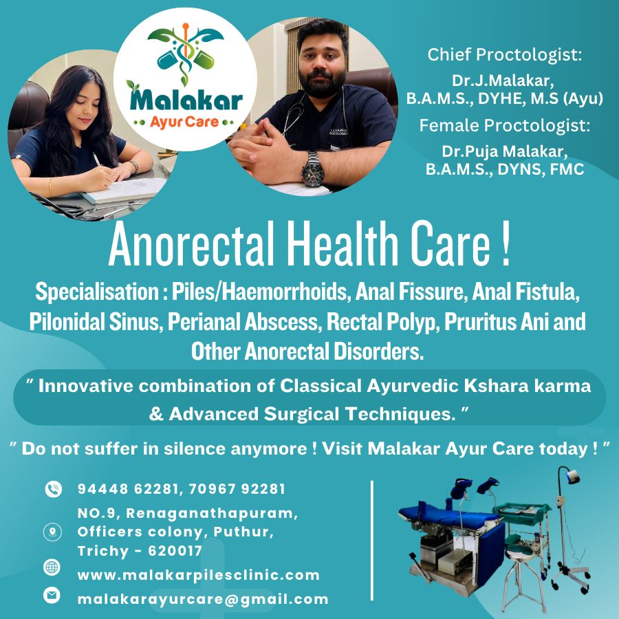 Famous  fissure specialist in thillai nagar
Malaka... main image