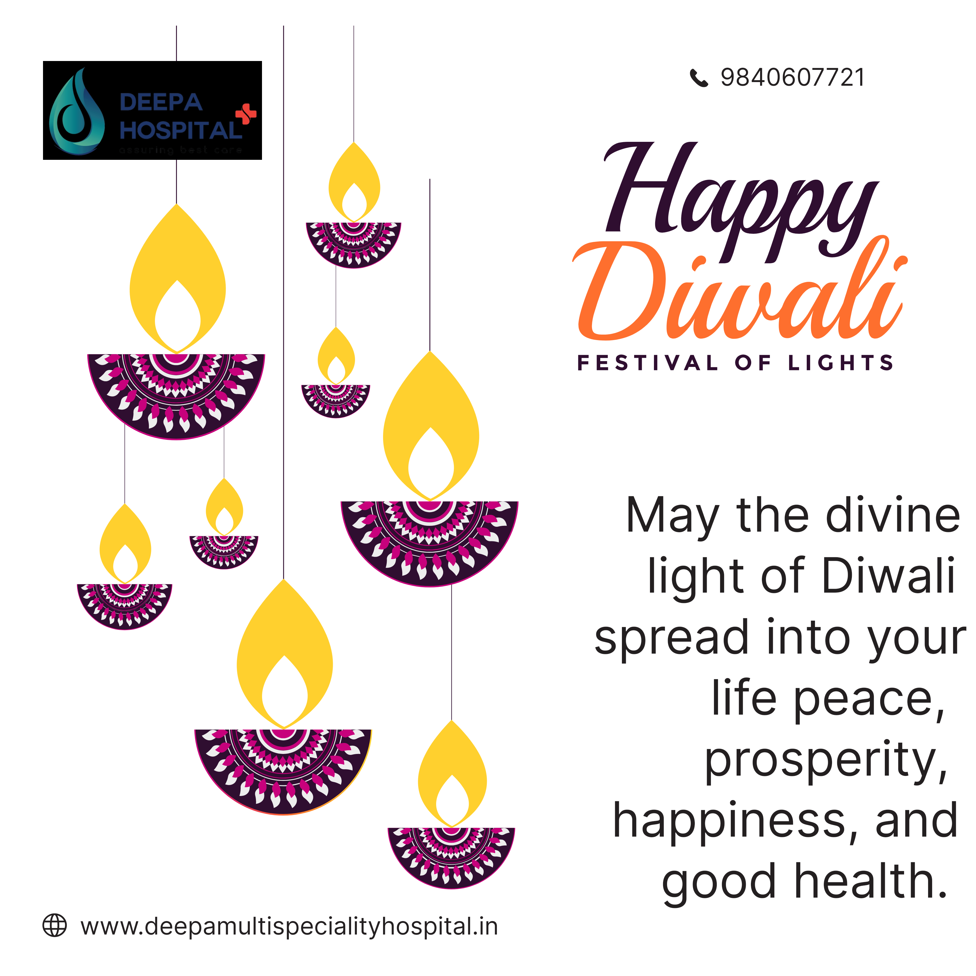🪔🎆 Deepa Hospital wishes you and your family a Diw... main image