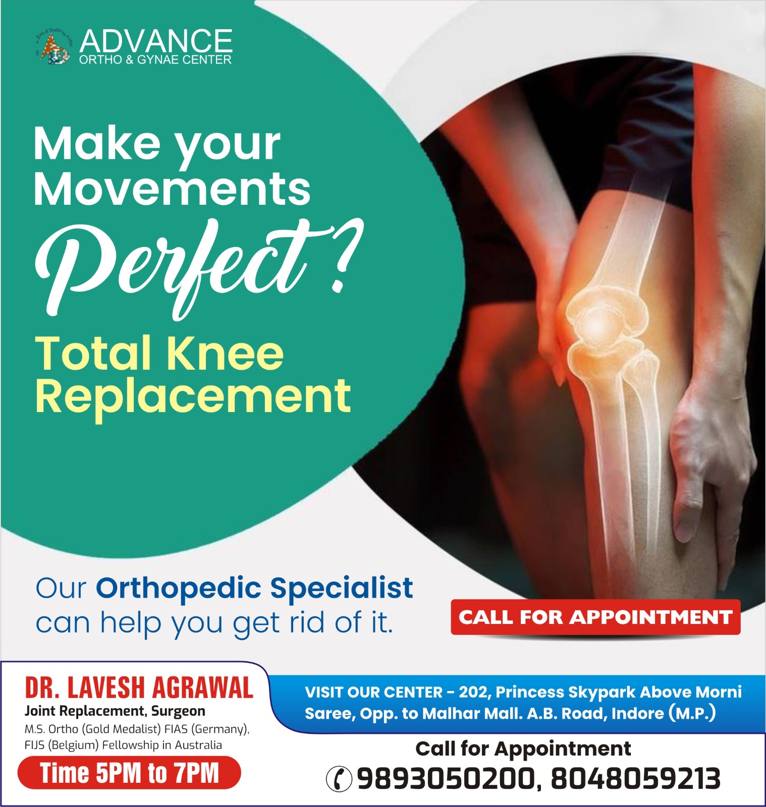 Best Total Knee Replacement Surgeon in Indore!
Dr.... main image
