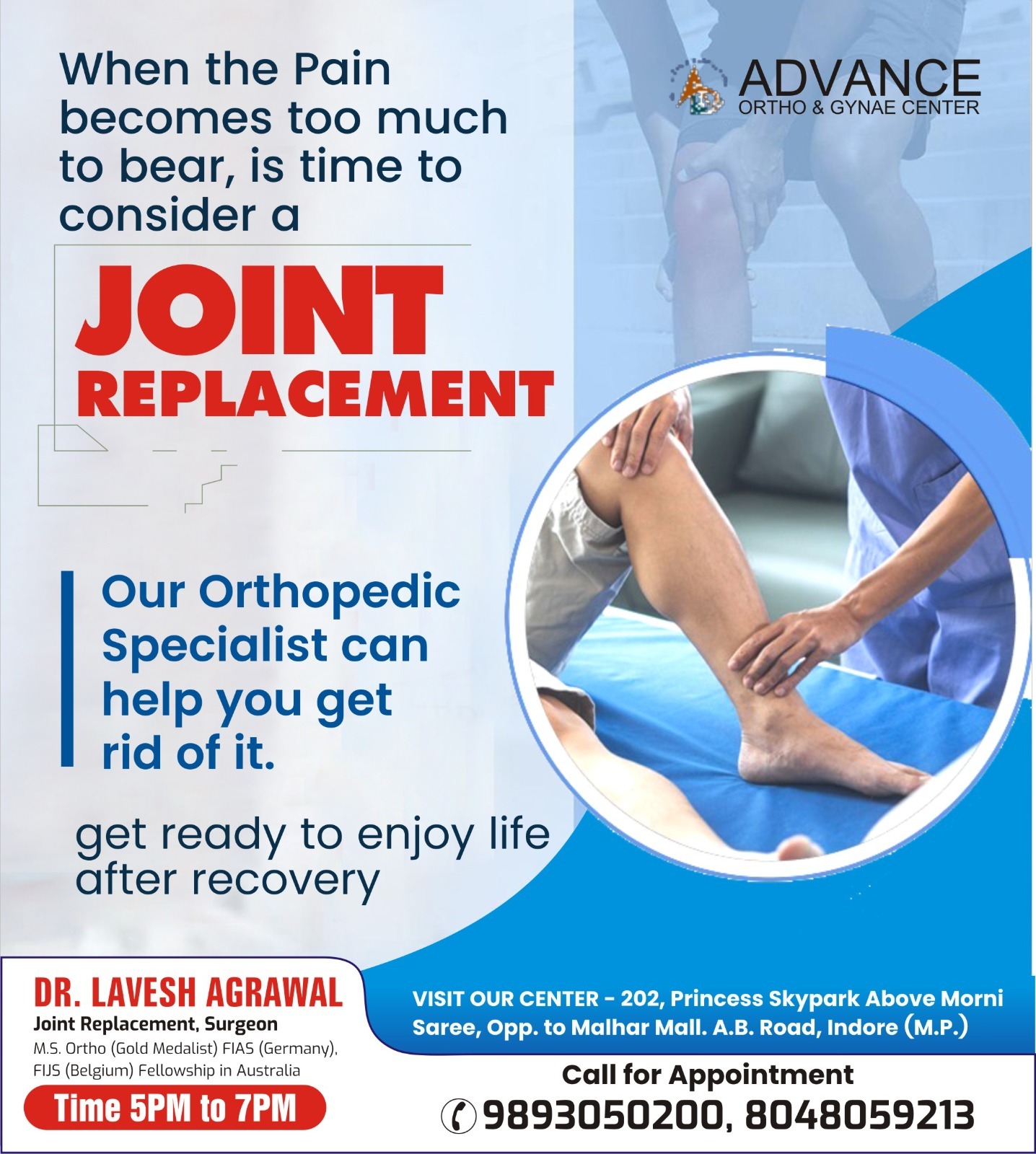 Best Joint Replacement Surgeon Indore!
Experience ... main image