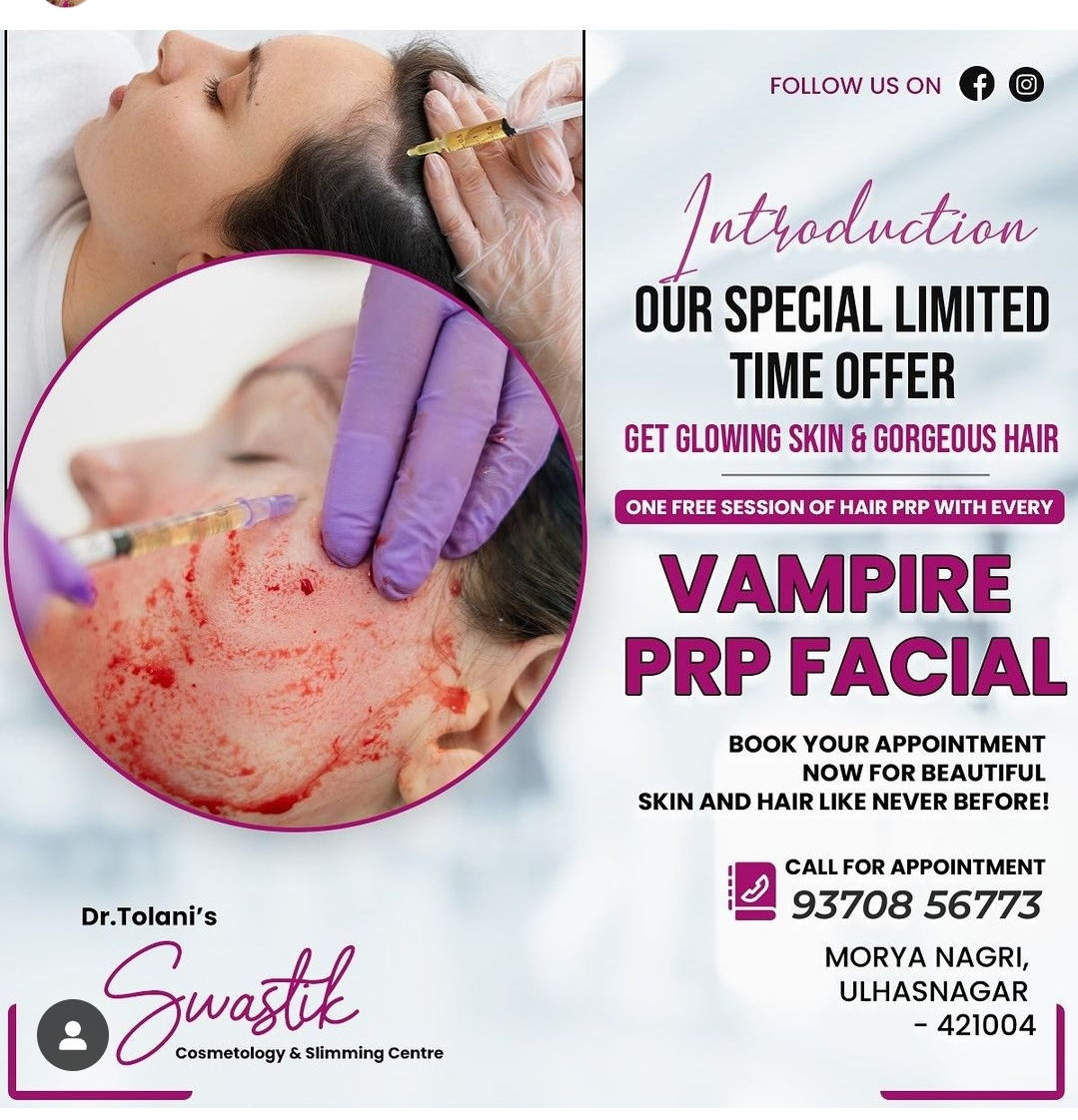 BEST SKIN N HAIR CLINIC  IN ULHASNGAR 

Dr.Tolani'... main image