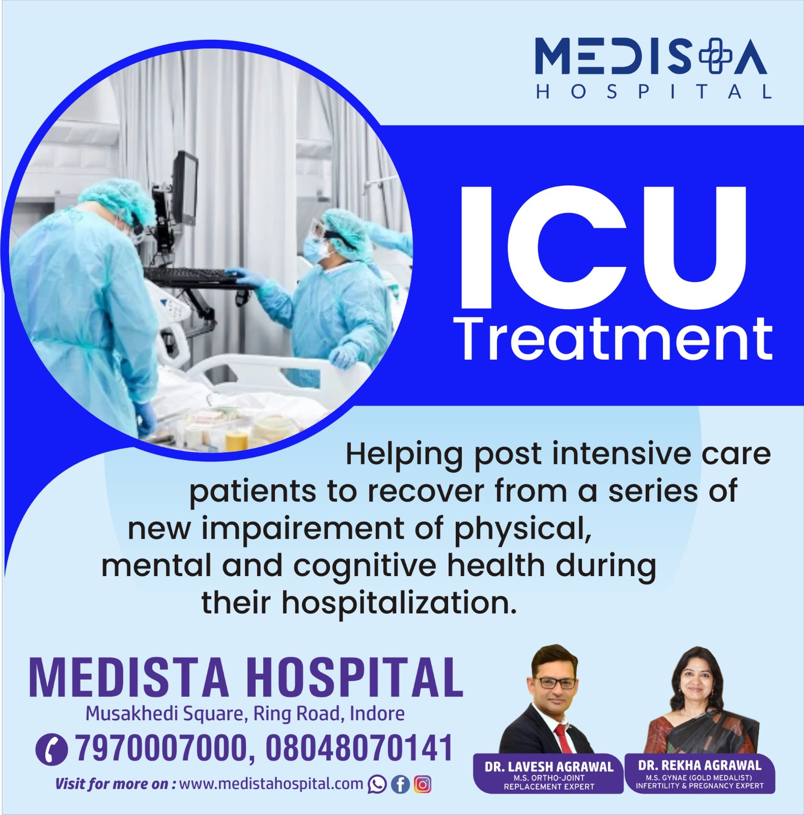 Best ICU Services in Indore!
Medista Hospital offe... main image