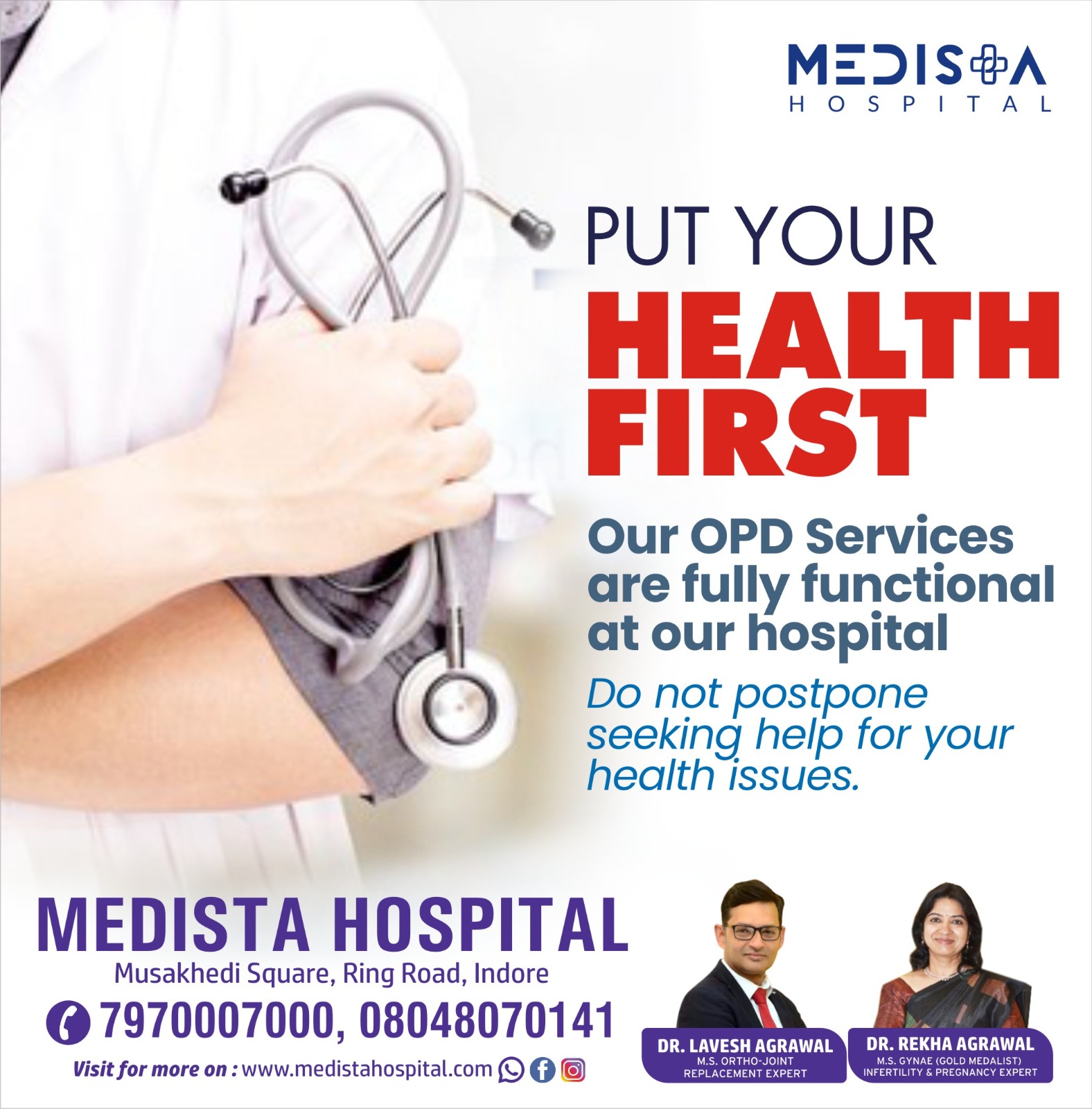 Best OPD Services in Indore!
Medista Hospital offe... main image