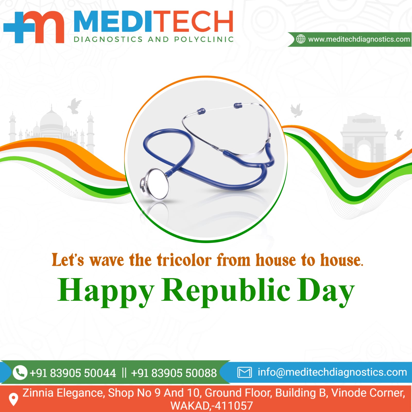 Happy Republic Day To All of You from Meditech Dia... main image