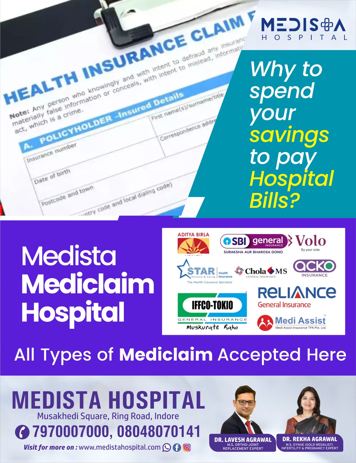 Best Hospital for Mediclaim Facility In Indore

Me... main image