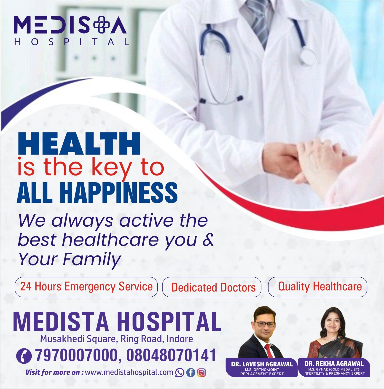 Best Hospital in Indore!

Your health and well-... main image