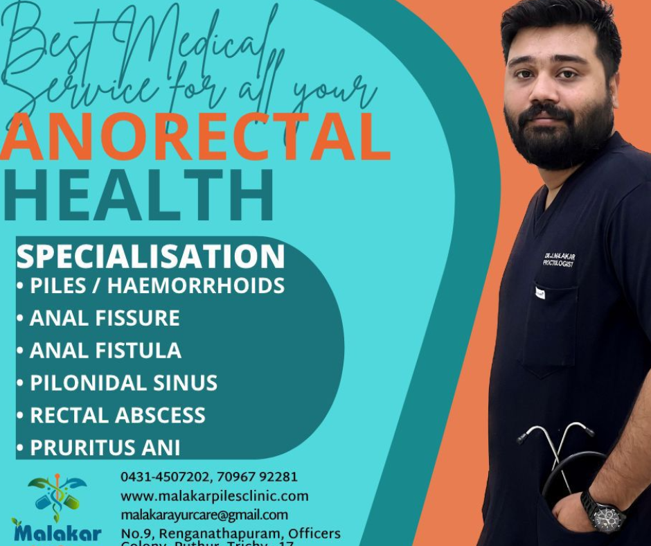 Best piles treatment in woriyur trichy
Malakar Ayu... main image