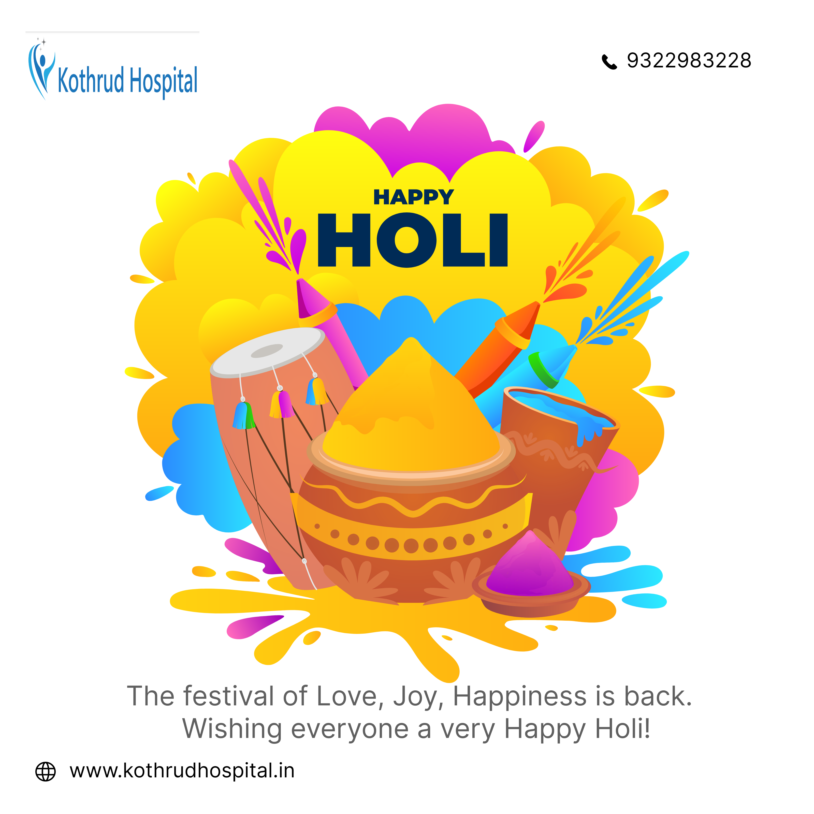 🌈 Let the colors of Holi spread the message of ... main image