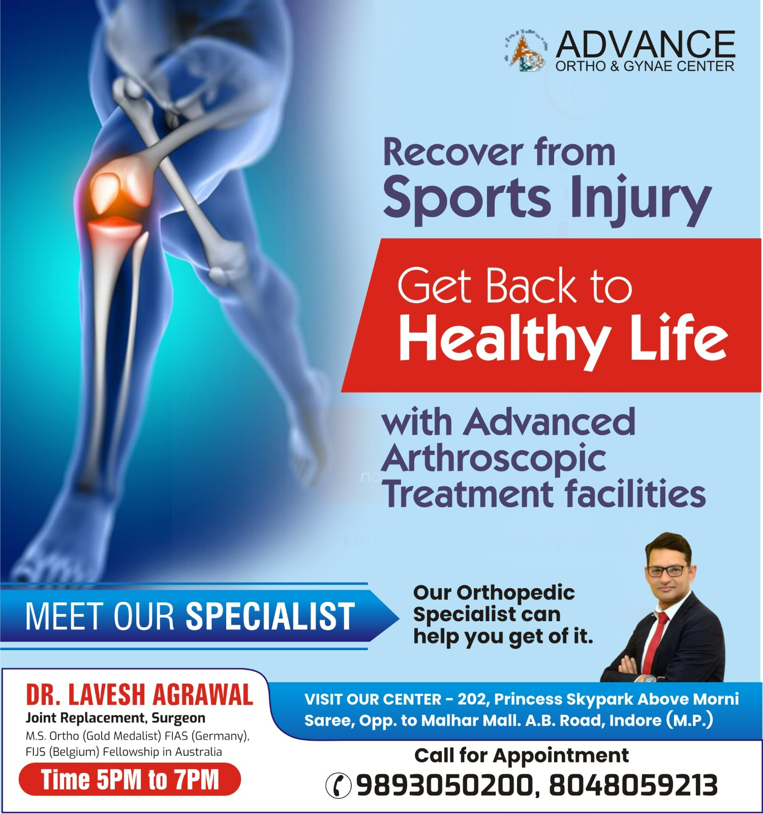 Best Sports Injury Specialist in Indore!
If you're... main image