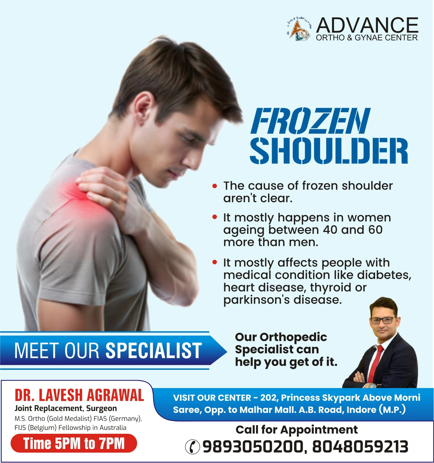 Best Frozen Shoulder Specialist in Indore!
Dr. Lav... main image