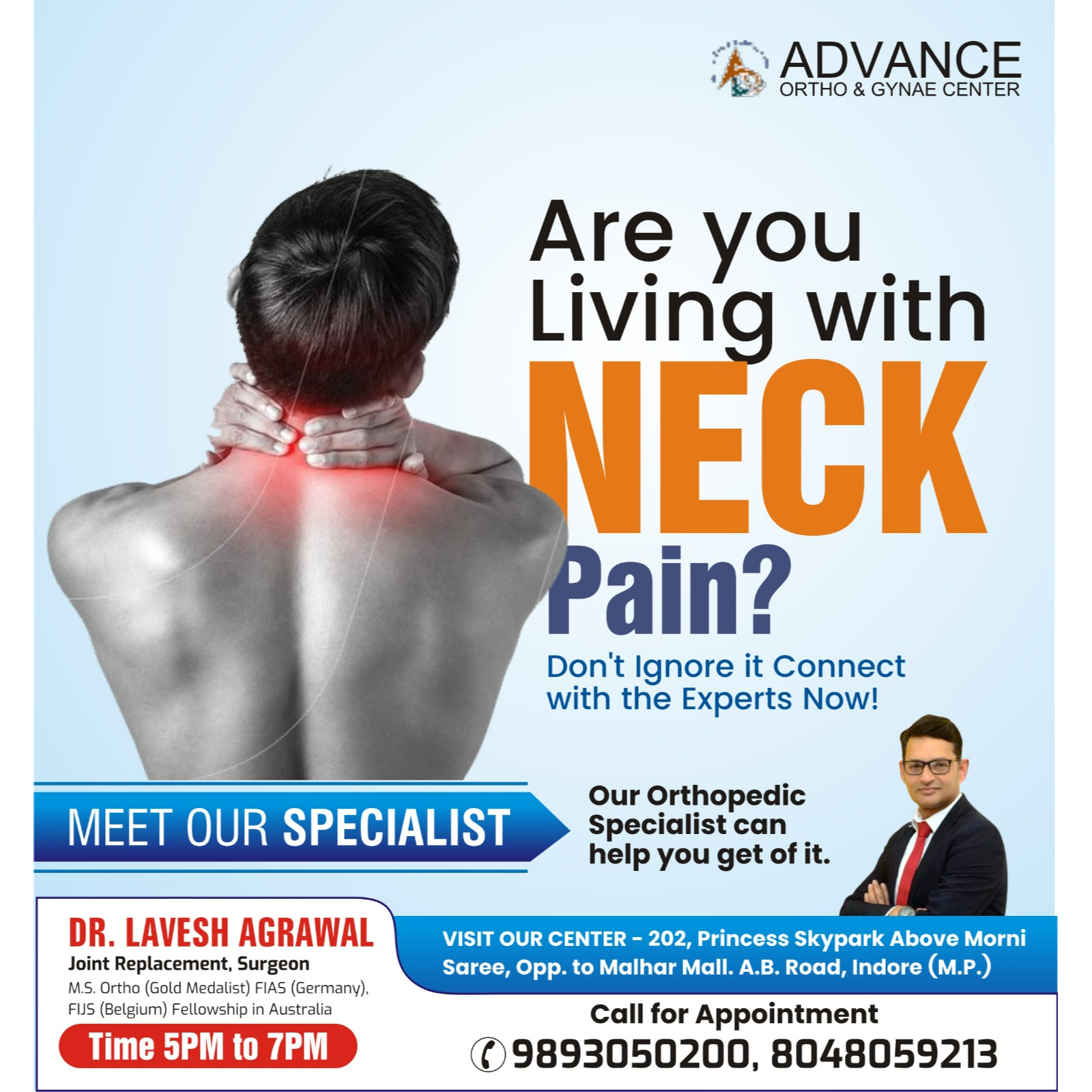 Best Neck Pain Specialist in Indore!
Get lasting r... main image