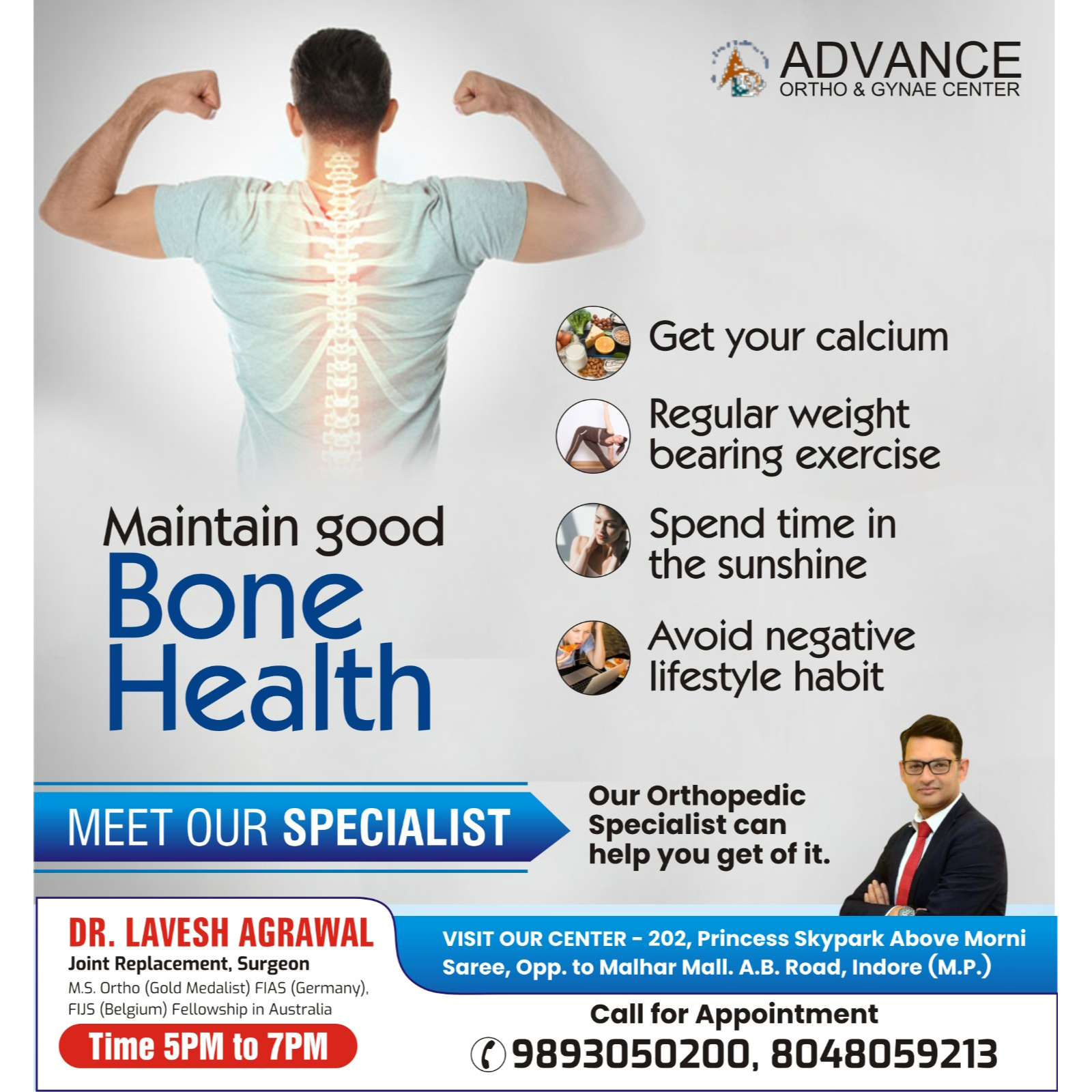 Best Orthopedic Doctor in Indore!
Dr. Lavesh Agraw... main image