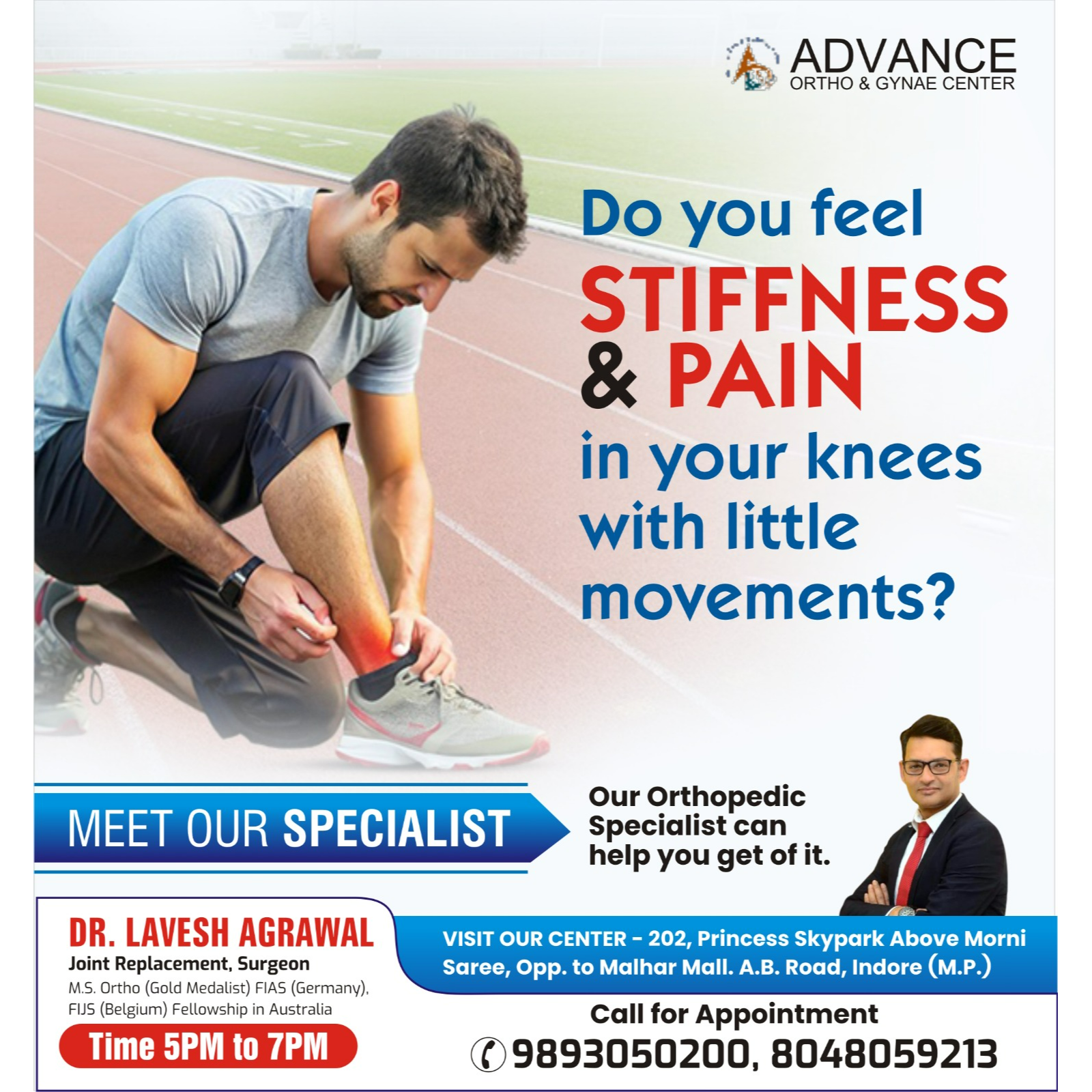 Best Orthopedic Doctor in Indore!
Do you feel stif... main image