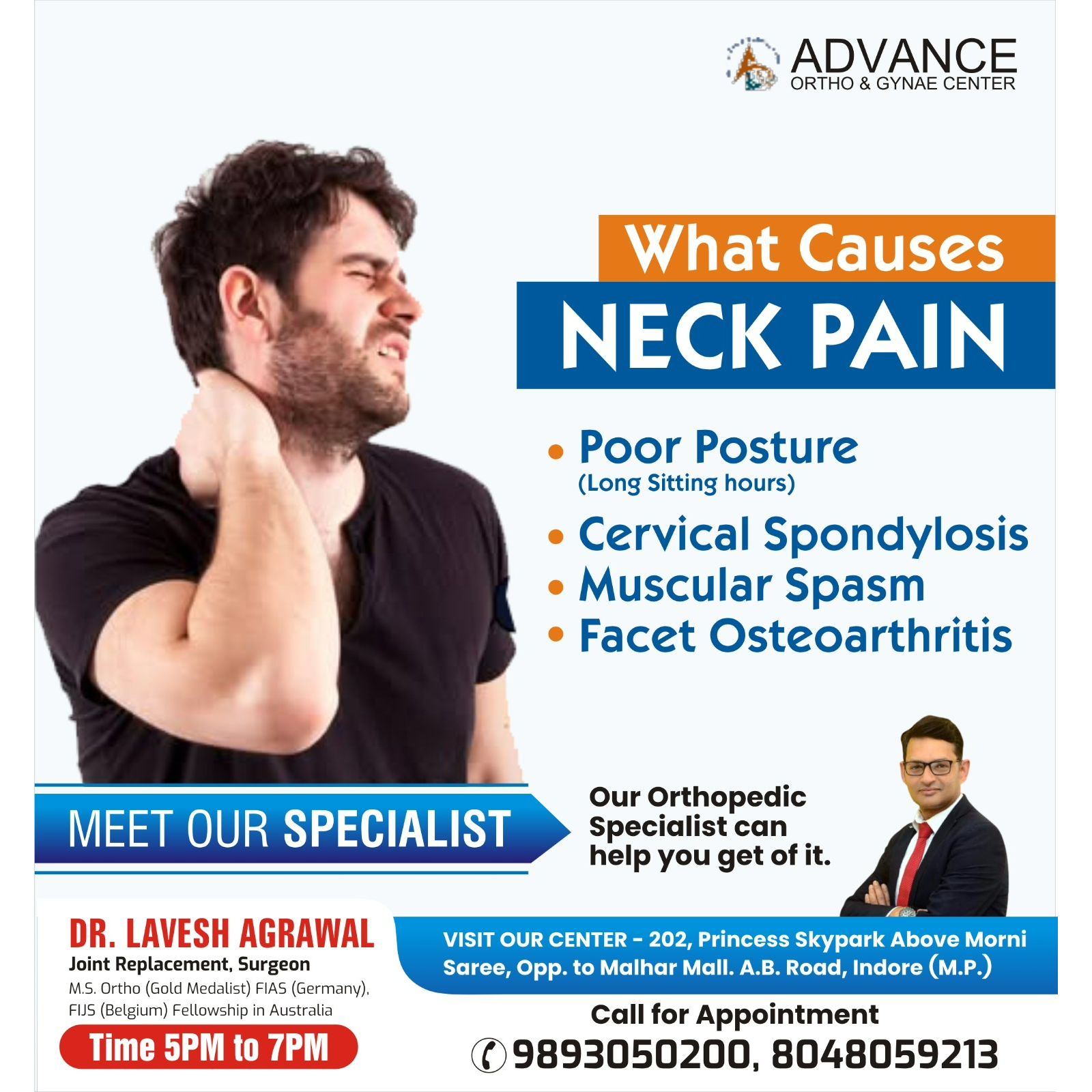 Best Doctor for Neck Pain Treatment in Indore!
Dr.... main image
