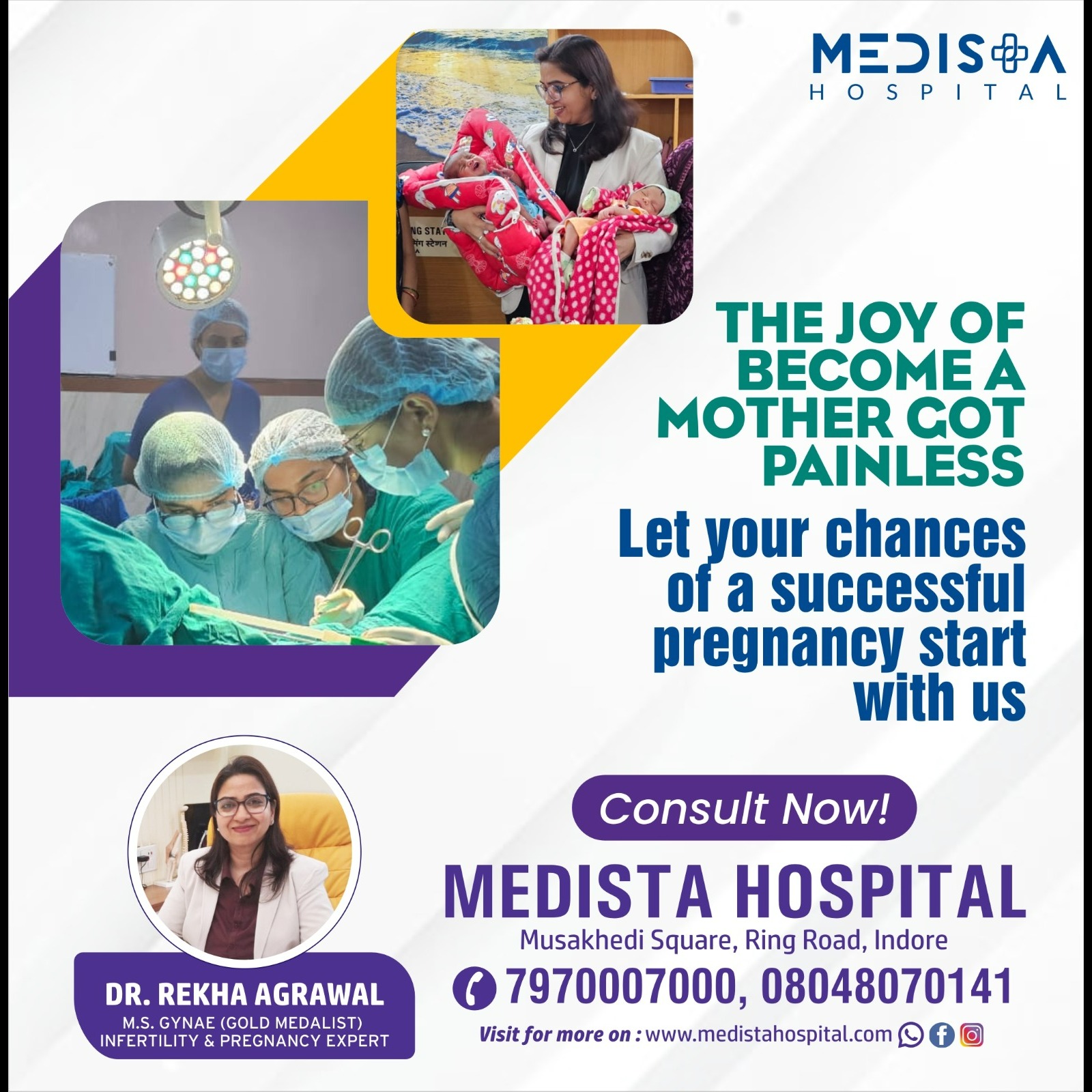 Best Pregnancy Care in Indore!
Medista Hospital... main image