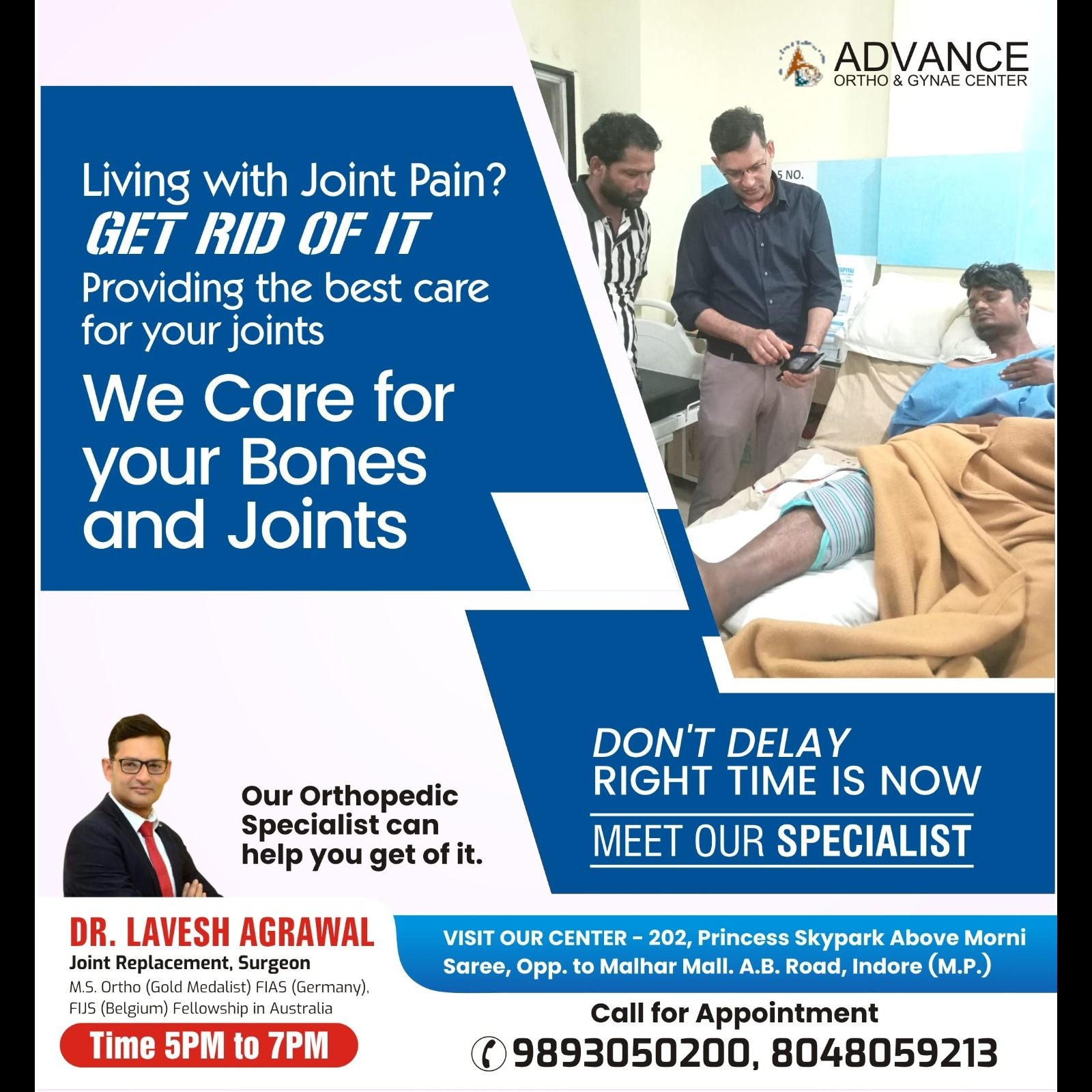 Best Doctor for Joint Pain in Indore!
Dr. Lavesh A... main image