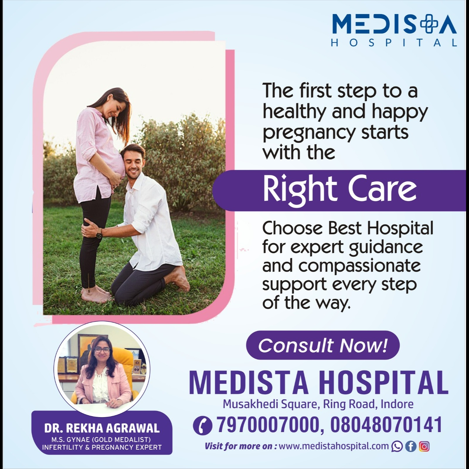 Best Pregnancy Care in Indore!
Medista Hospital... main image