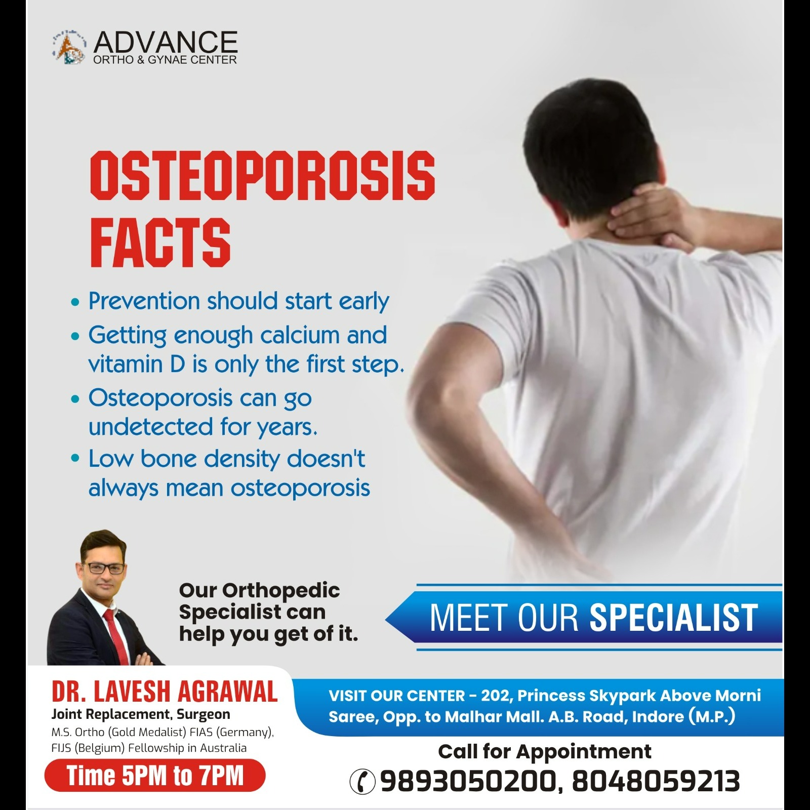 Best Osteoporosis Specialist in Indore!
Dr. Lavesh... main image