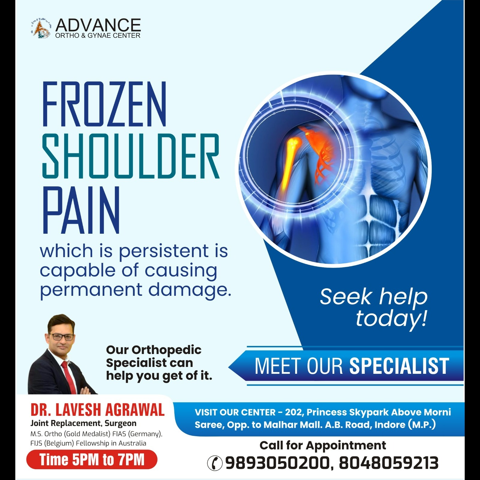 Best Frozen Shoulder Specialist in Indore!
Dr. Lav... main image