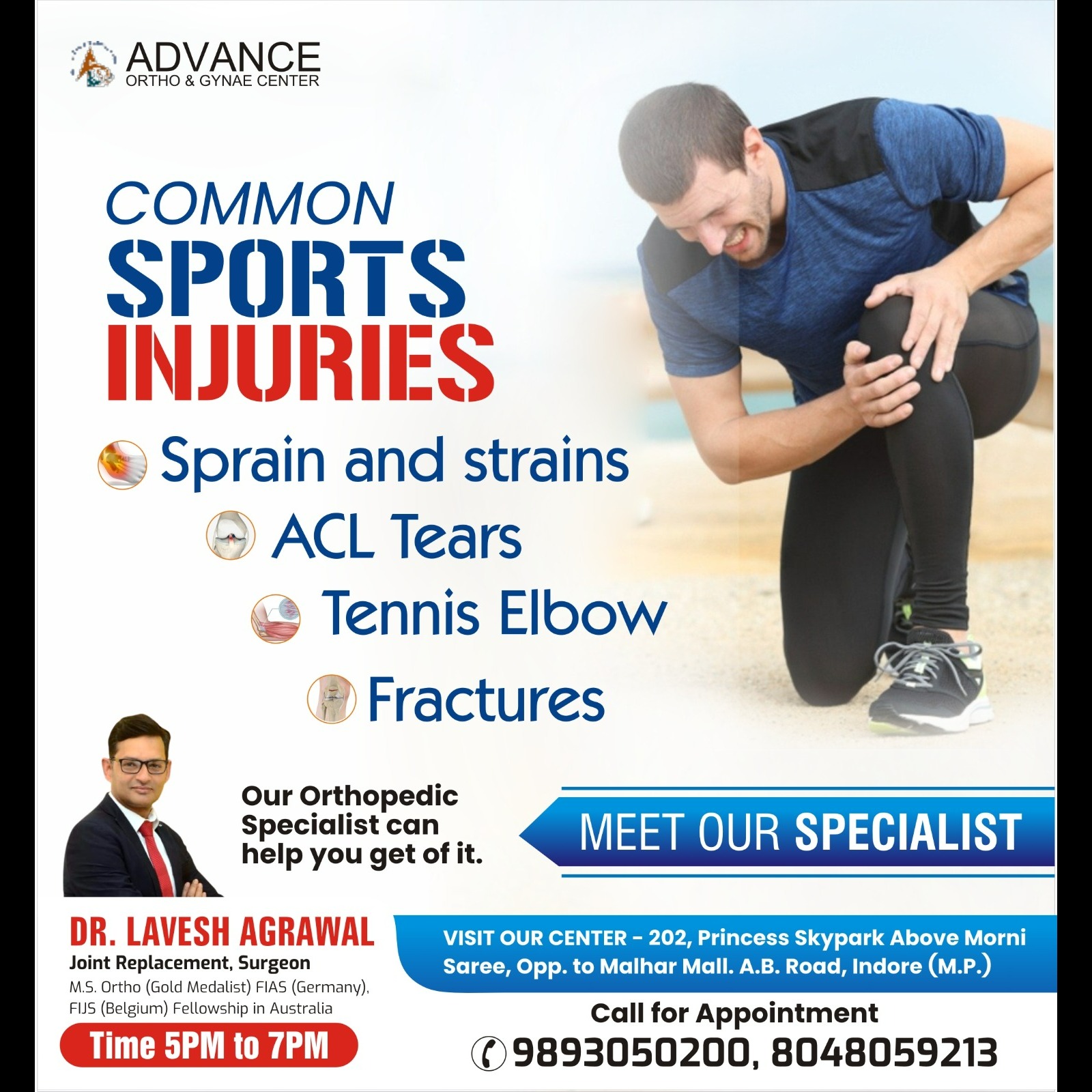 Best Sports Injury Specialist in Indore!
For ex... main image