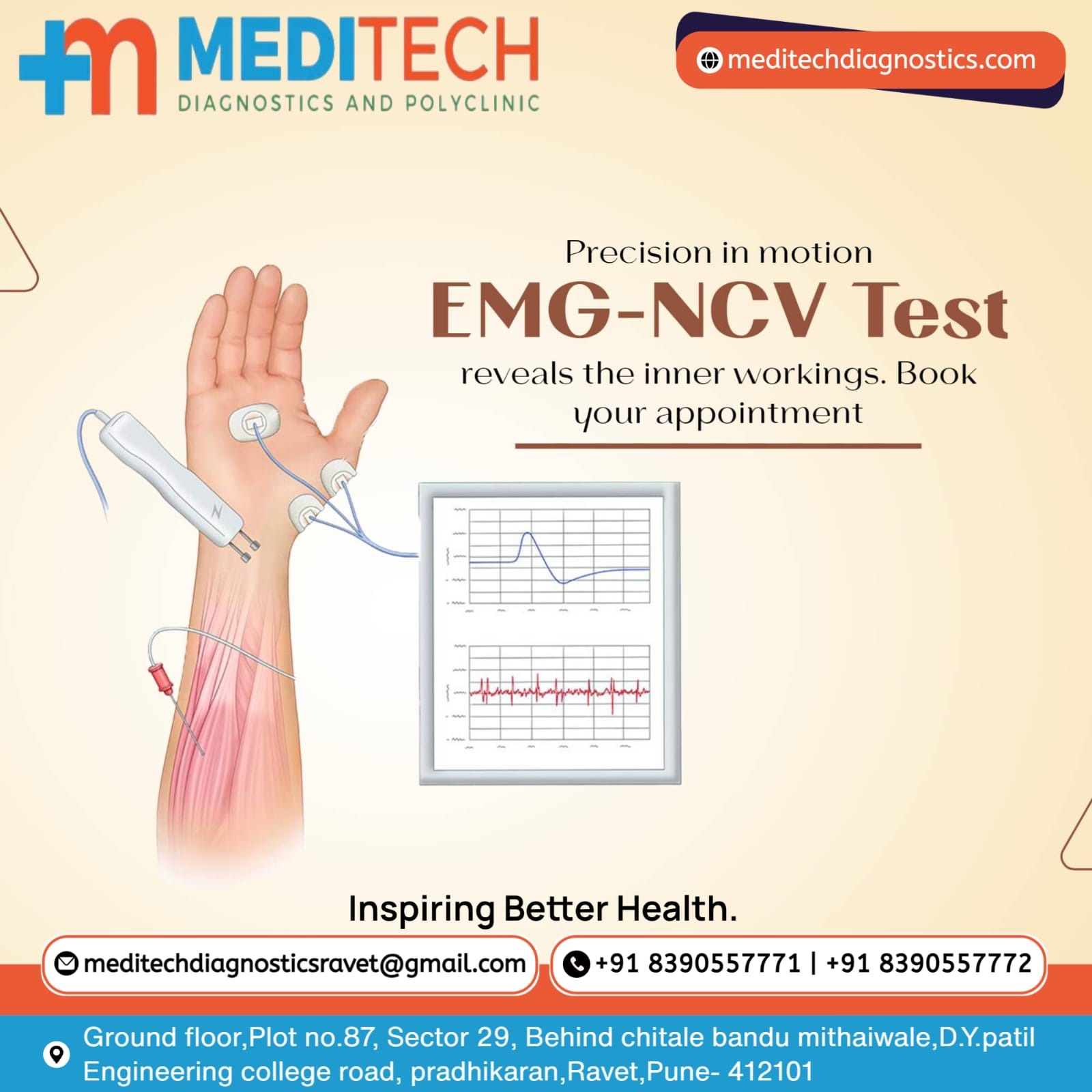 EMG -NCV test available. Call for appointment. main image