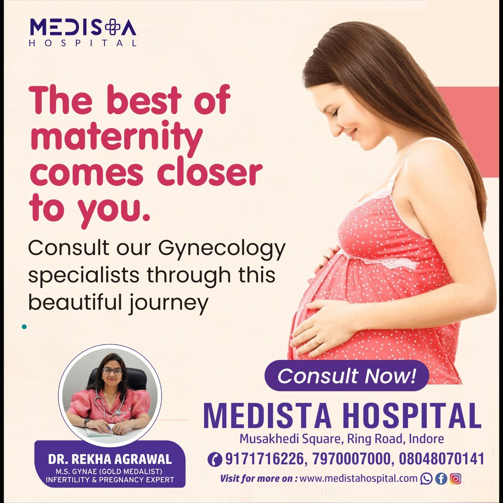 Best Gynecology Specialist in Indore at Medista... main image