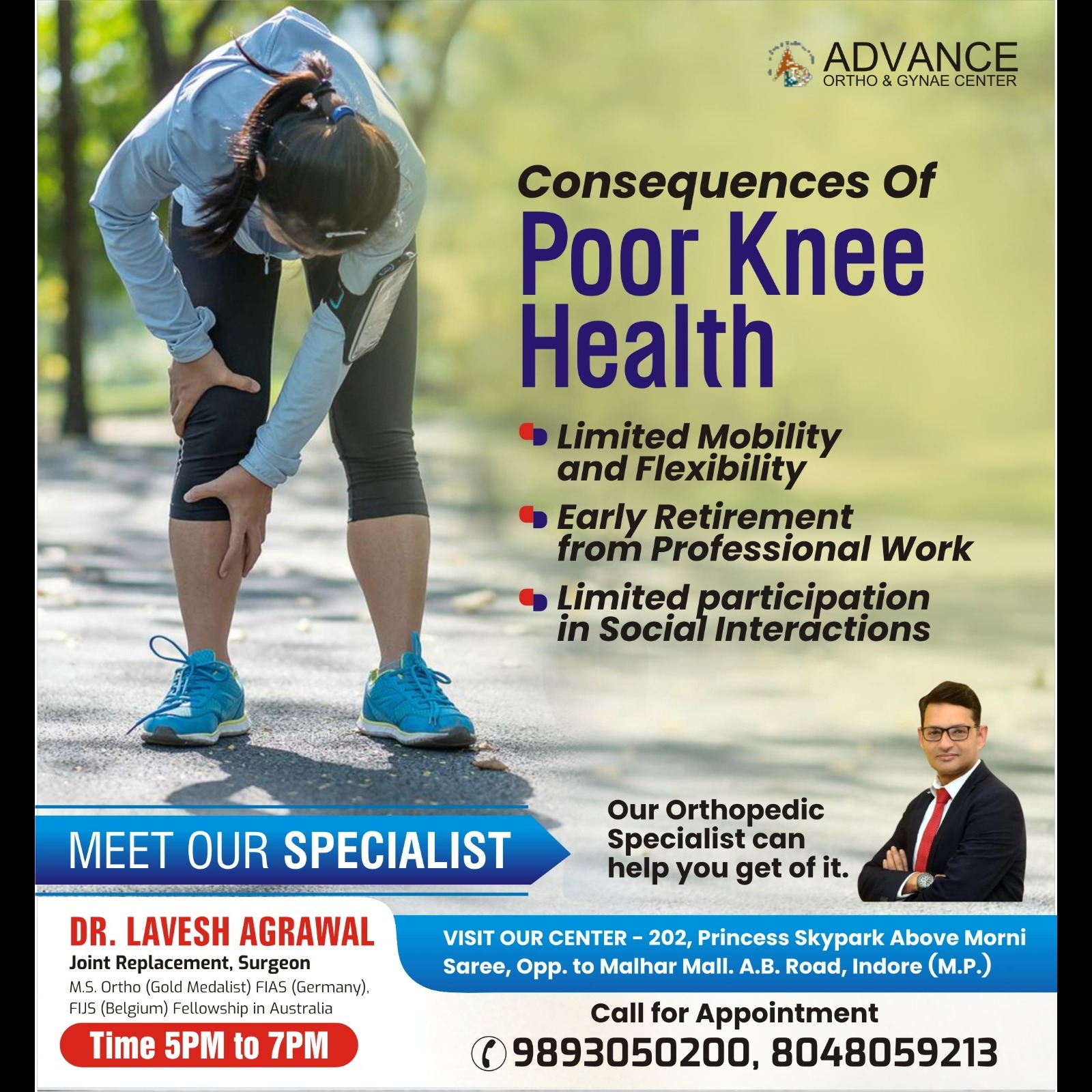 Best Doctor for Knee Pain in Indore!
Dr. Lavesh... main image