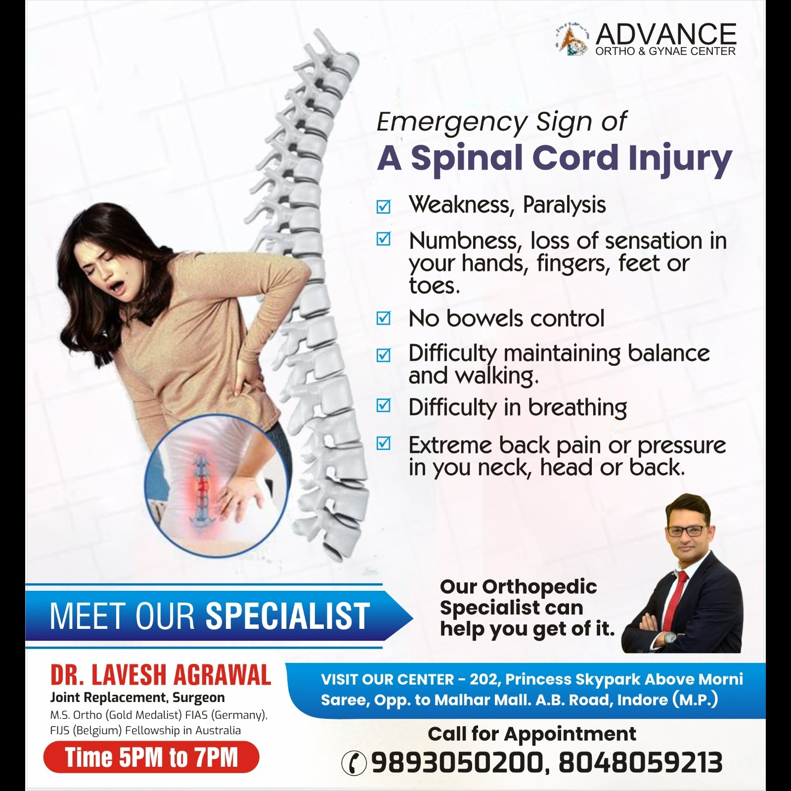 Best Spinal Cord Injury Specialist in Indore!
If y... main image