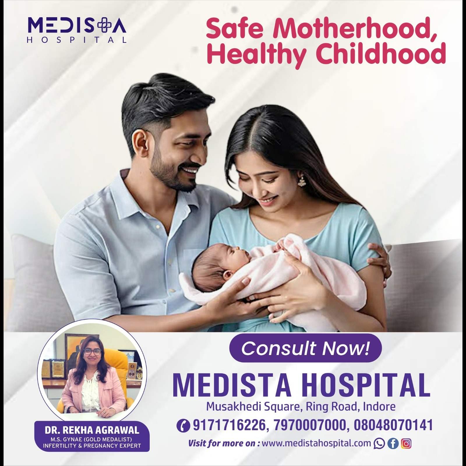 Best Gynecological Services in Indore!
Medista ... main image