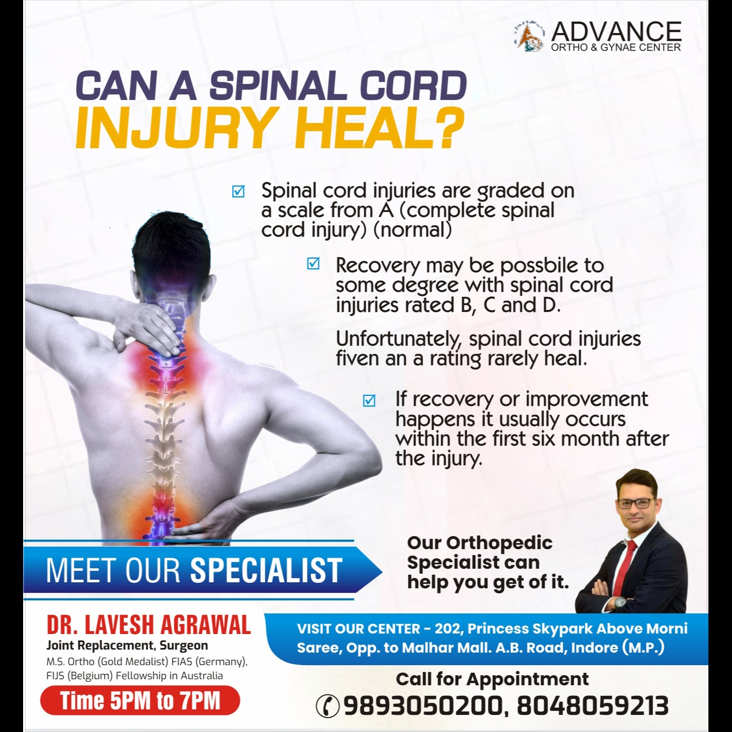 Best Doctor for Spinal Cord Injury in Indore 
W... main image