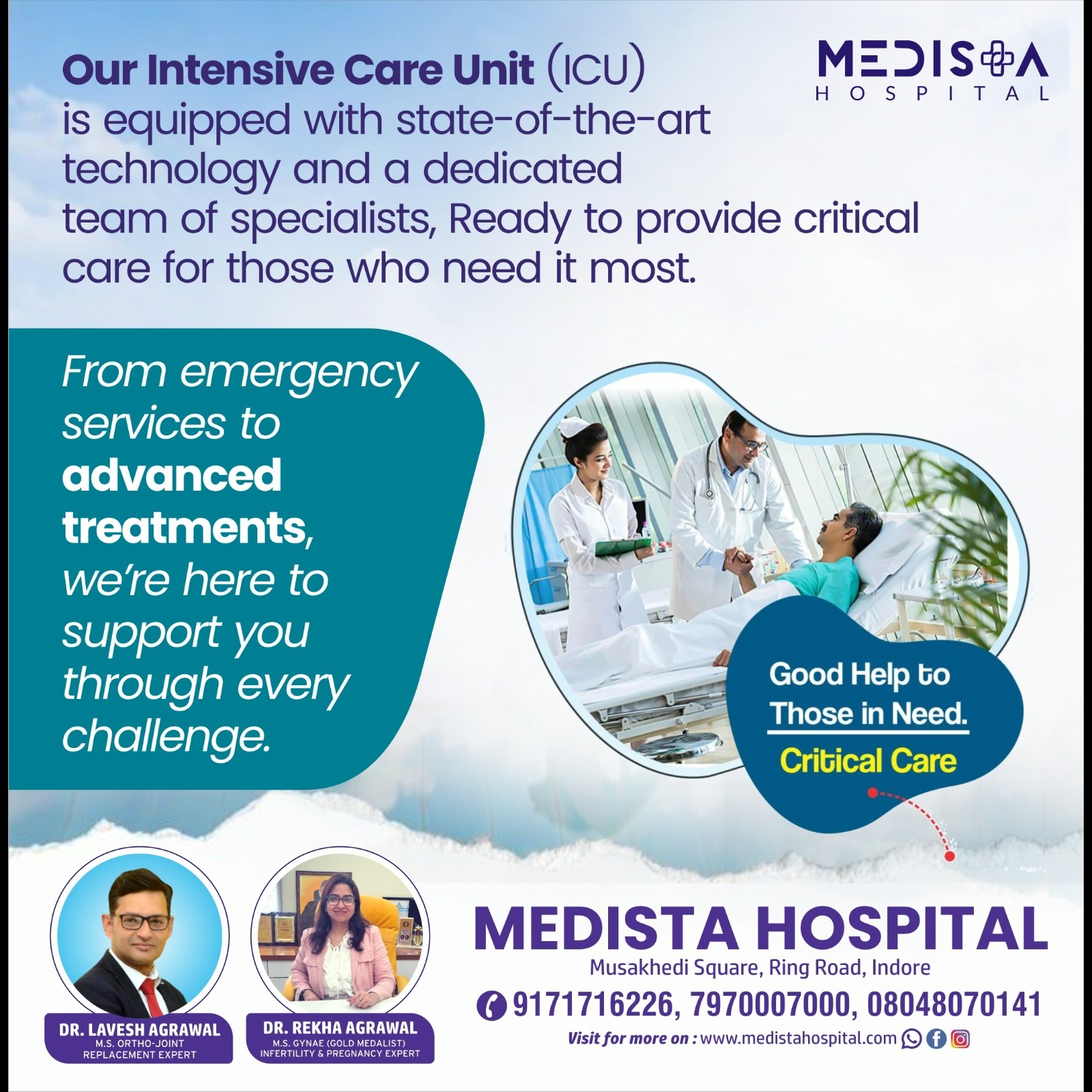 Best ICU Services in Indore at Medista Hospital... main image