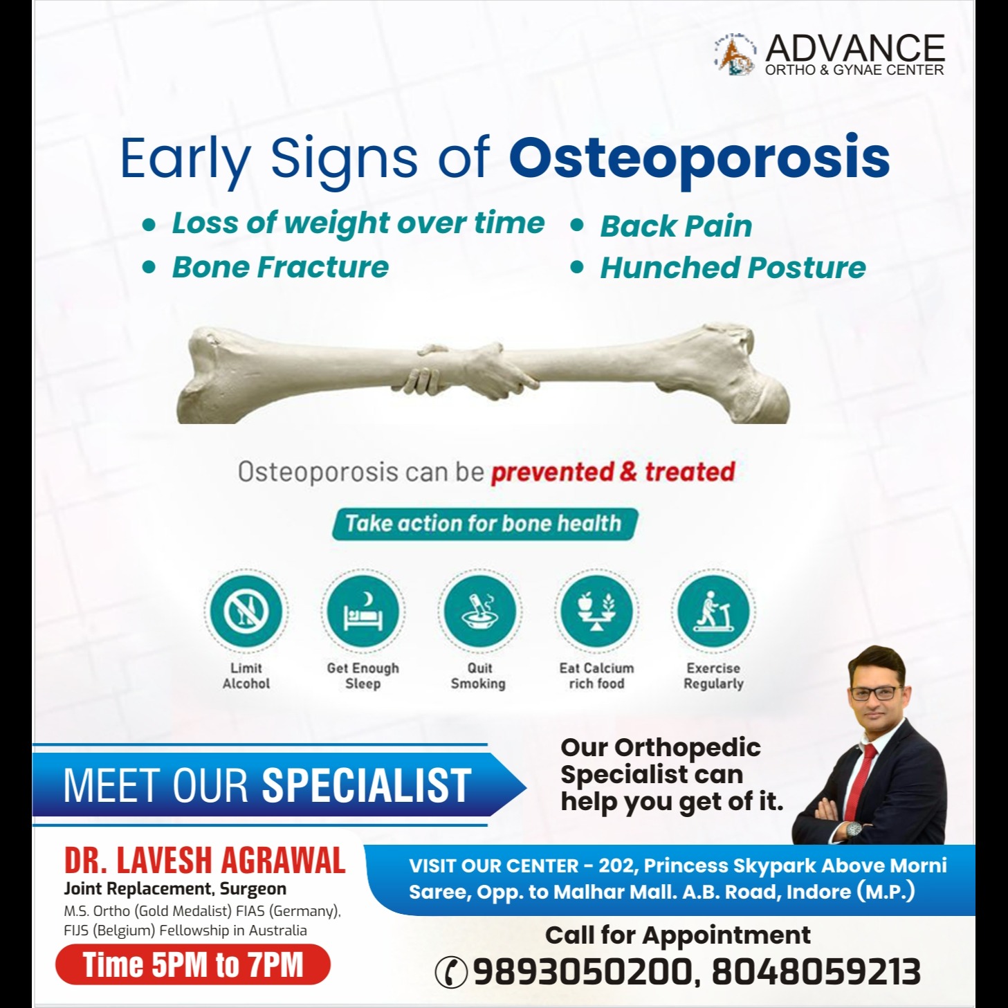 Best Osteoporosis Specialist in Indore

Protect... main image