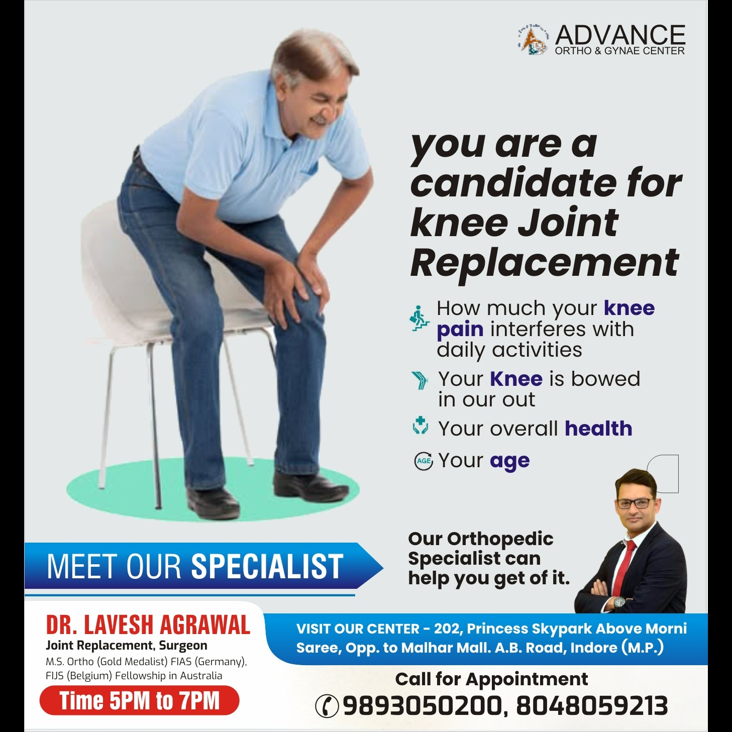 Best Knee Replacement Surgeon in Indore!
Dr. La... main image