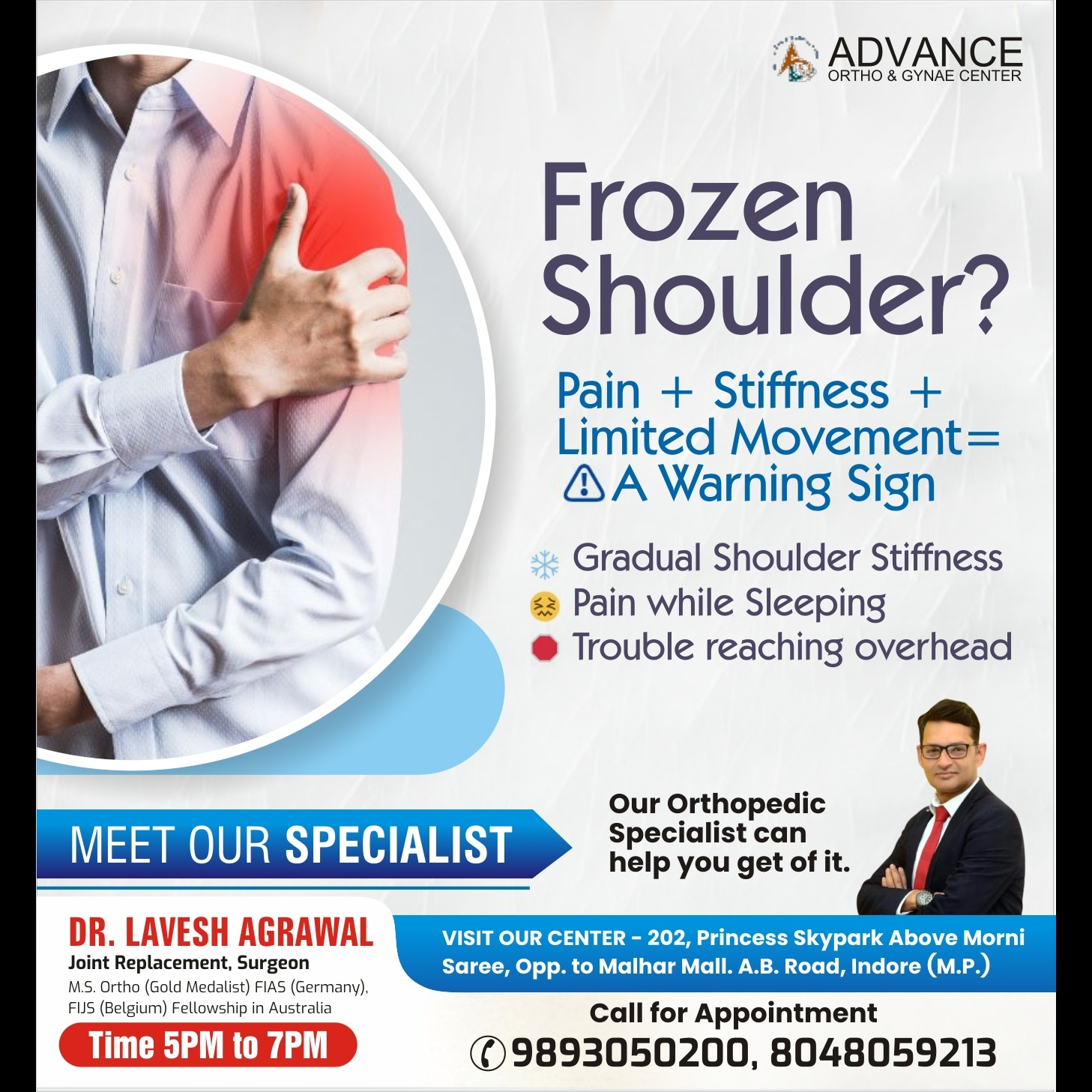 Top Frozen Shoulder Specialist in Indore 
Dr. L... main image