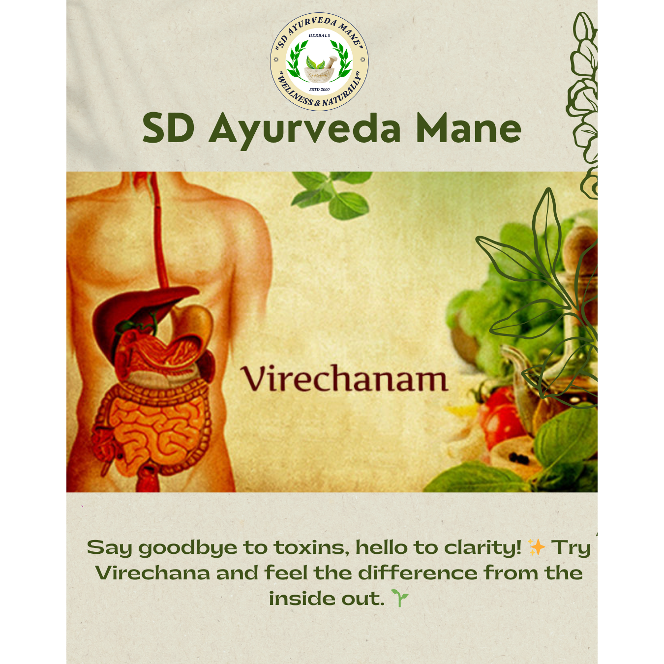 Virechana, one of the five main Panchakarma therap... main image
