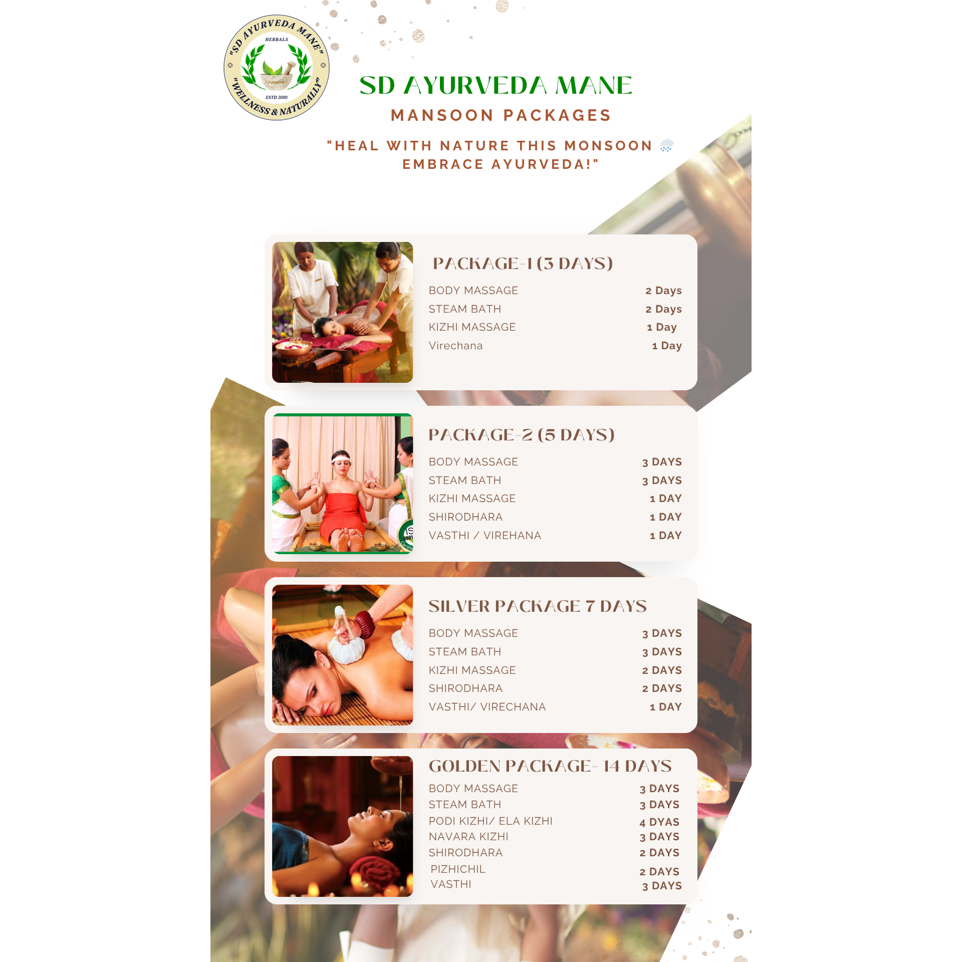 Mansoon Package At SD Ayurveda Mane main image
