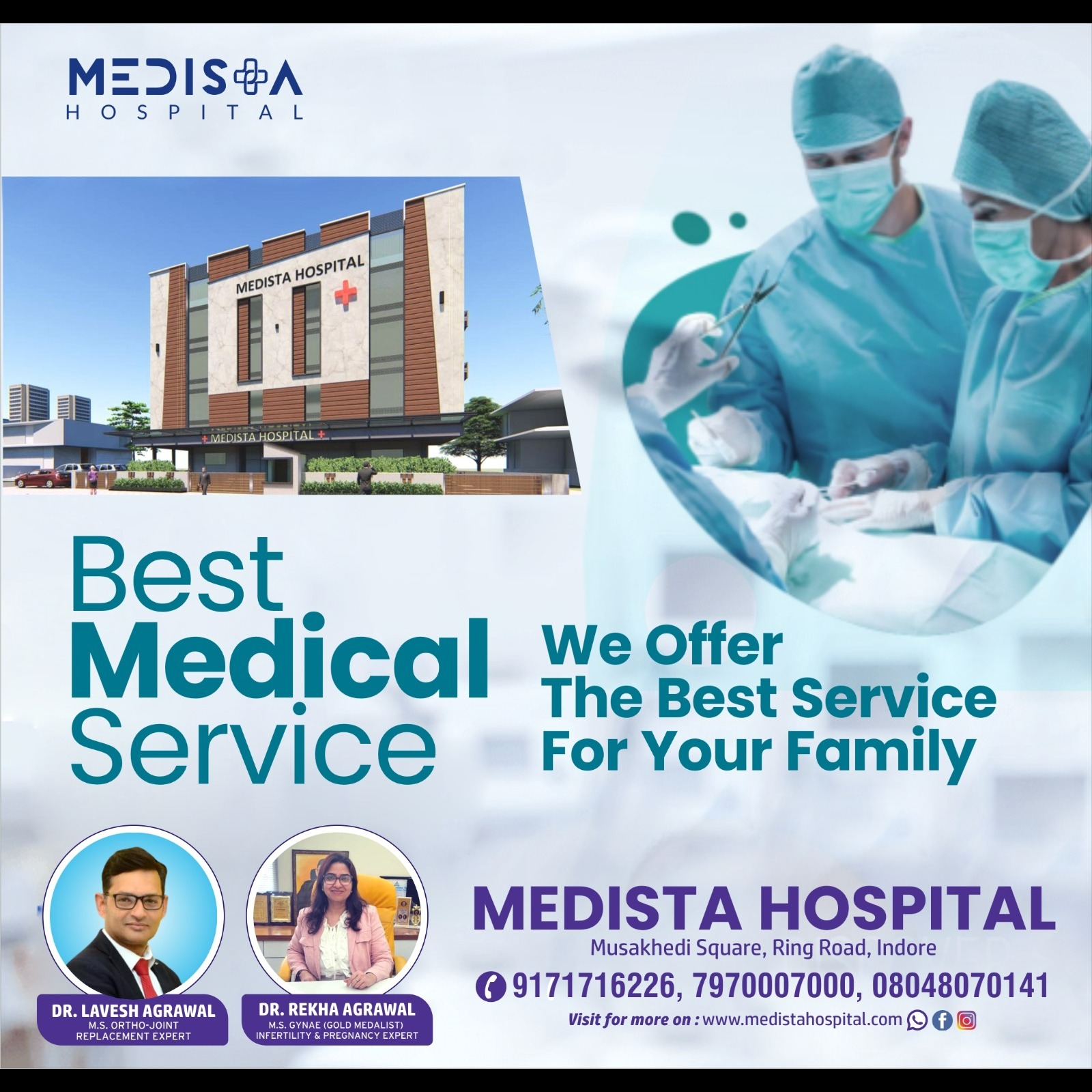 Best Medical Services in Indore!
Medista Hospital in Indore is celebrated for its comprehensive and ... main image