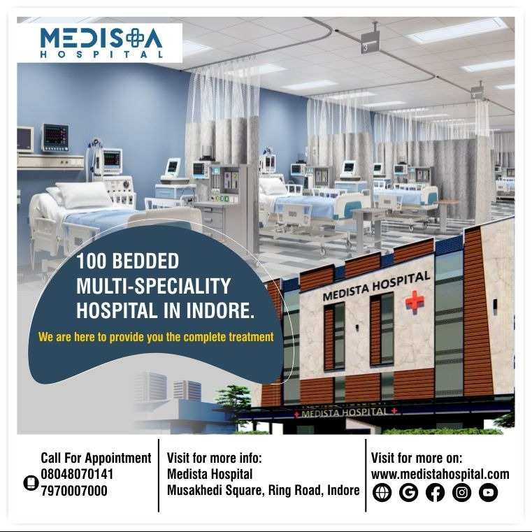Premier 100 Bedded Multi Speciality Hospital in Indore
Medista Hospital is a state-of-the-art 100 be... main image