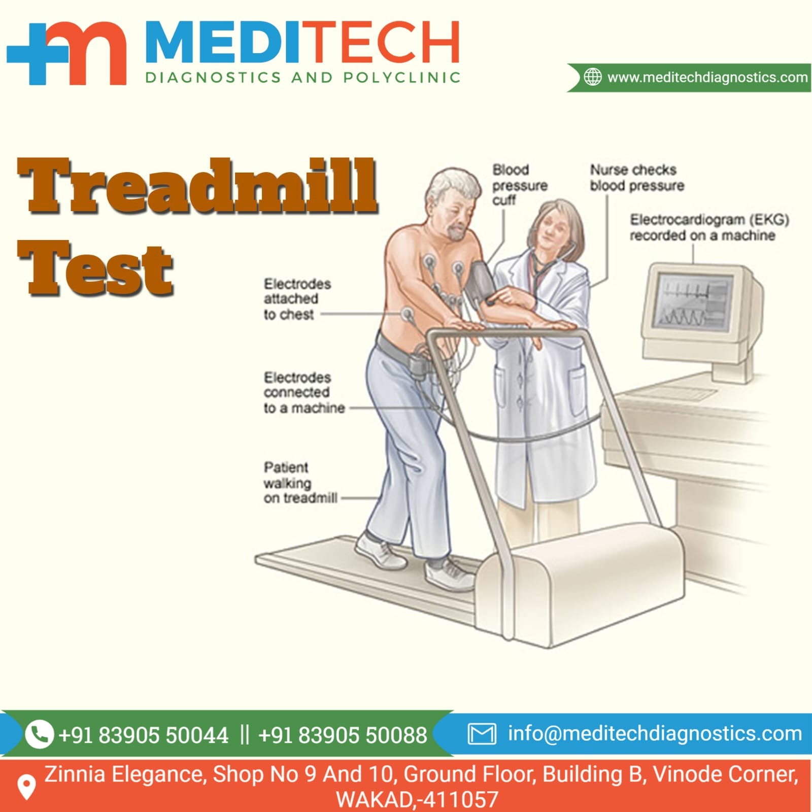 Soon we will be available at your service with STRESS TEST/ TREADMILL TEST. To book an appointment c... main image