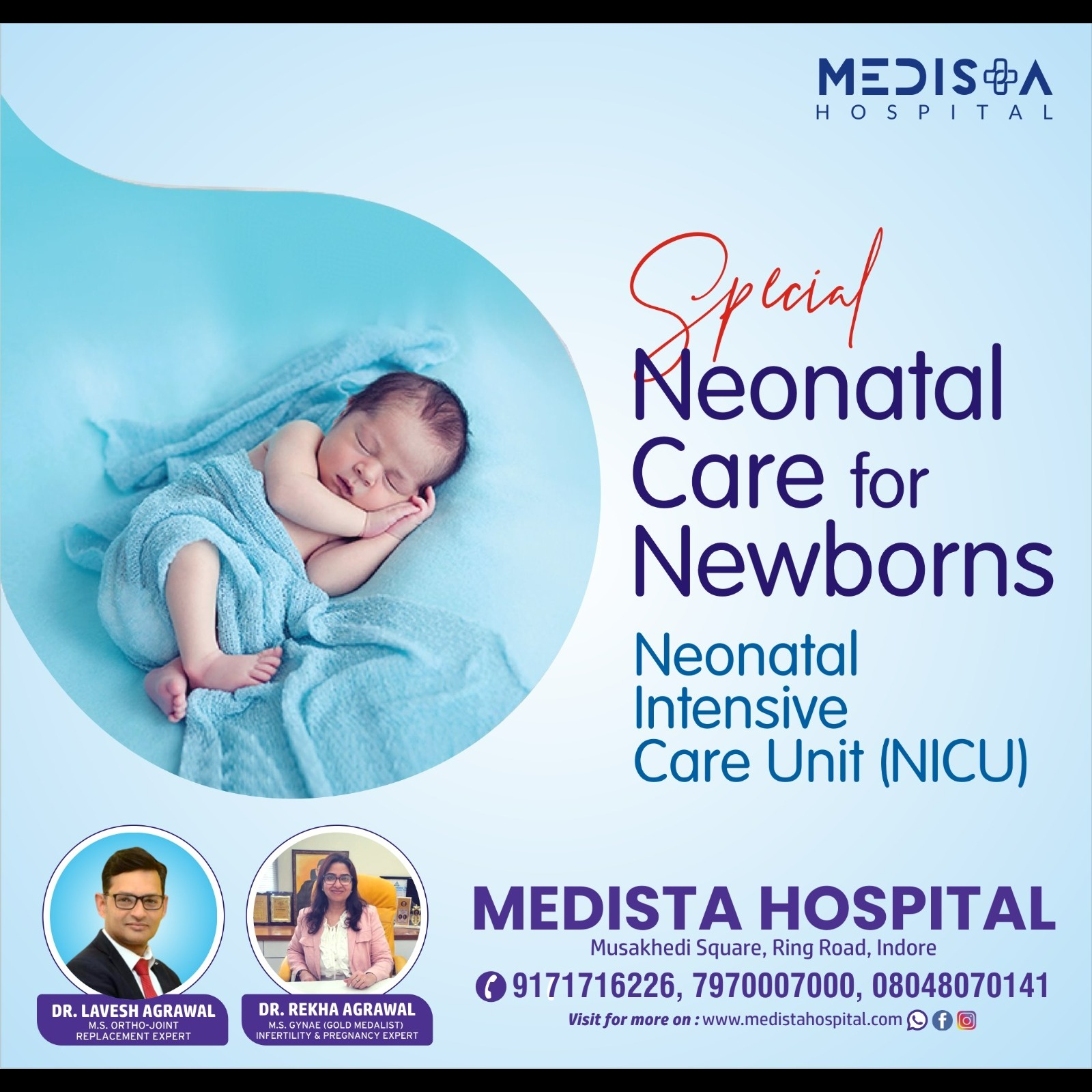 Best Neonatal Care in Indore
Medista Hospital in Indore stands out as the premier choice for neonata... main image