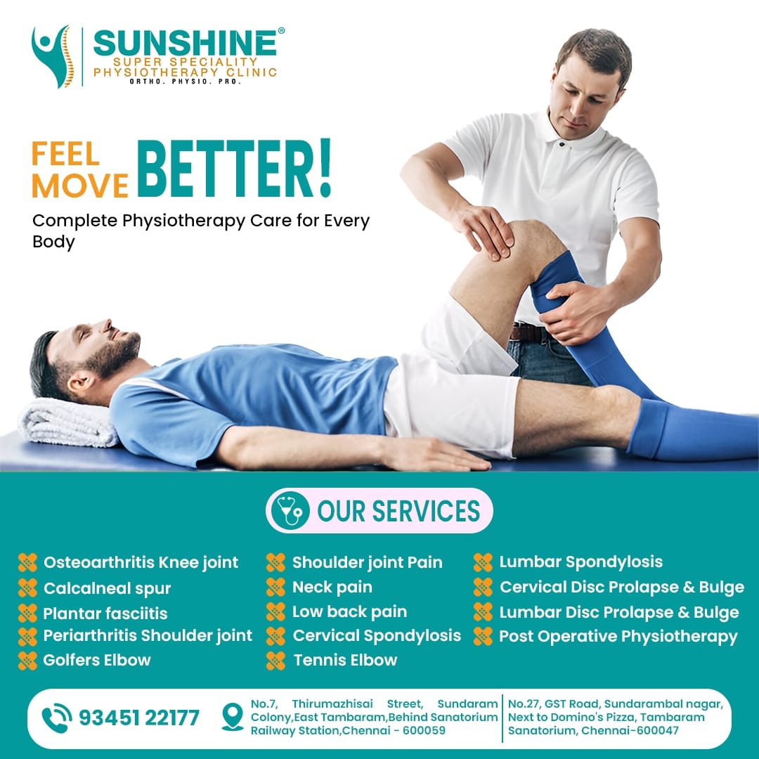 Sports Injury and Physiotherapy Treatment at Sunshine Super Speciality Physiotherapy Clinic, Tambara main image