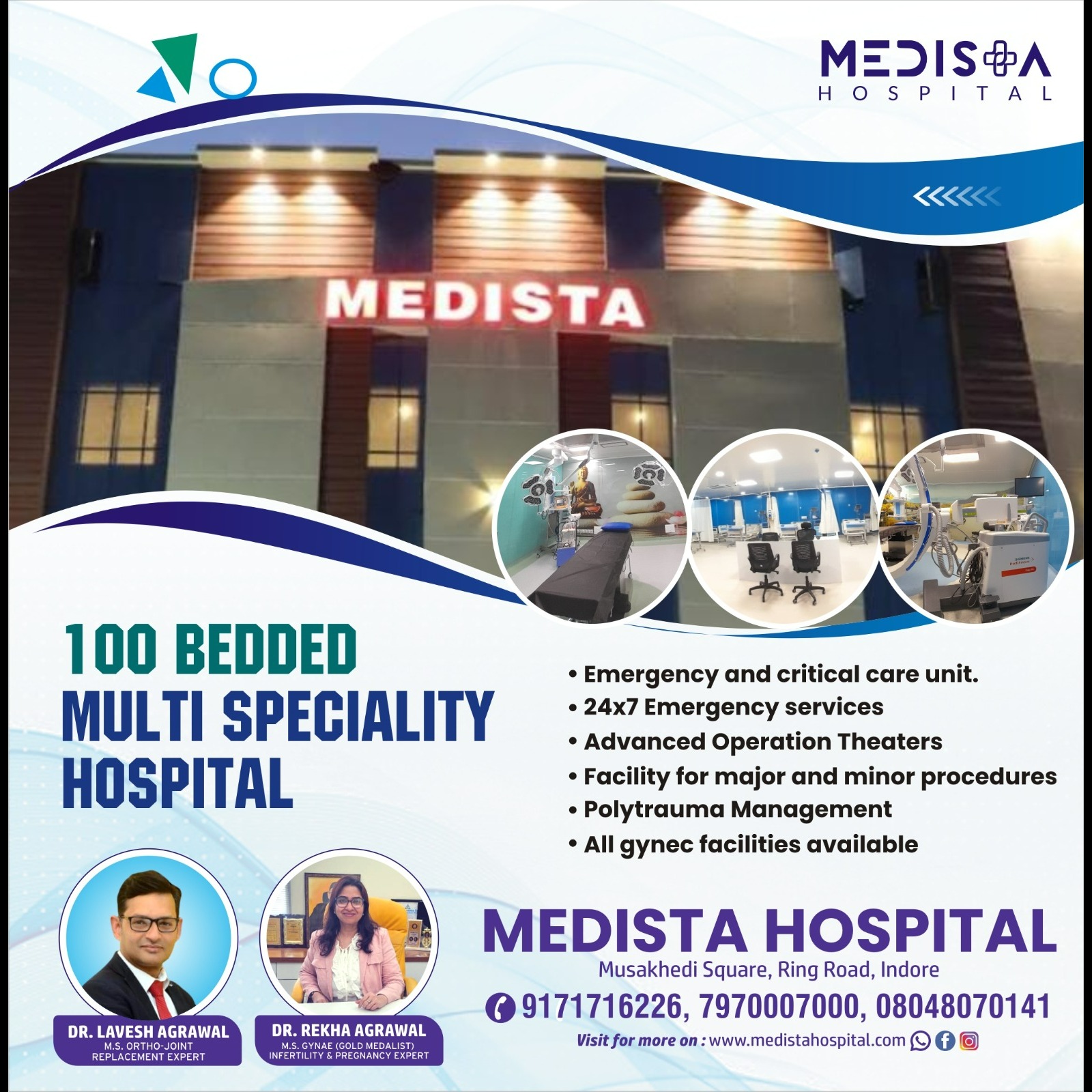 Best Multispecialty Hospital in Indore
Medista Hospital stands as the best multispecialty hospital i... main image