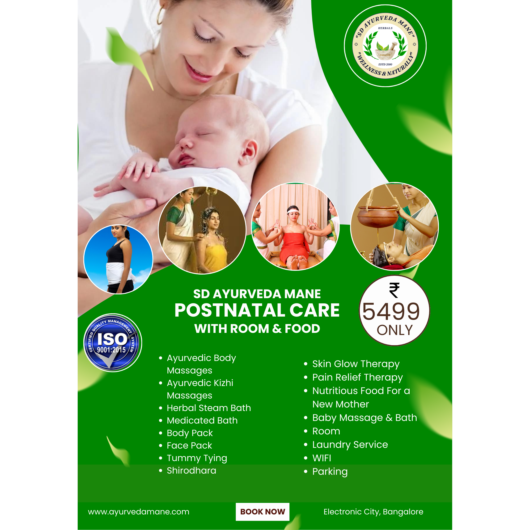 Ayurvedic massage Bangalore, Panchakarma Electronic City, Kerala Ayurveda retreat, stay with food main image