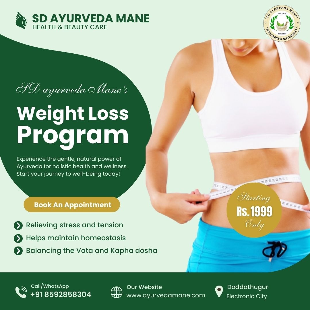 Weight Loss Treatment at SD Ayurveda Mane Holistic Wellness Electronic City main image
