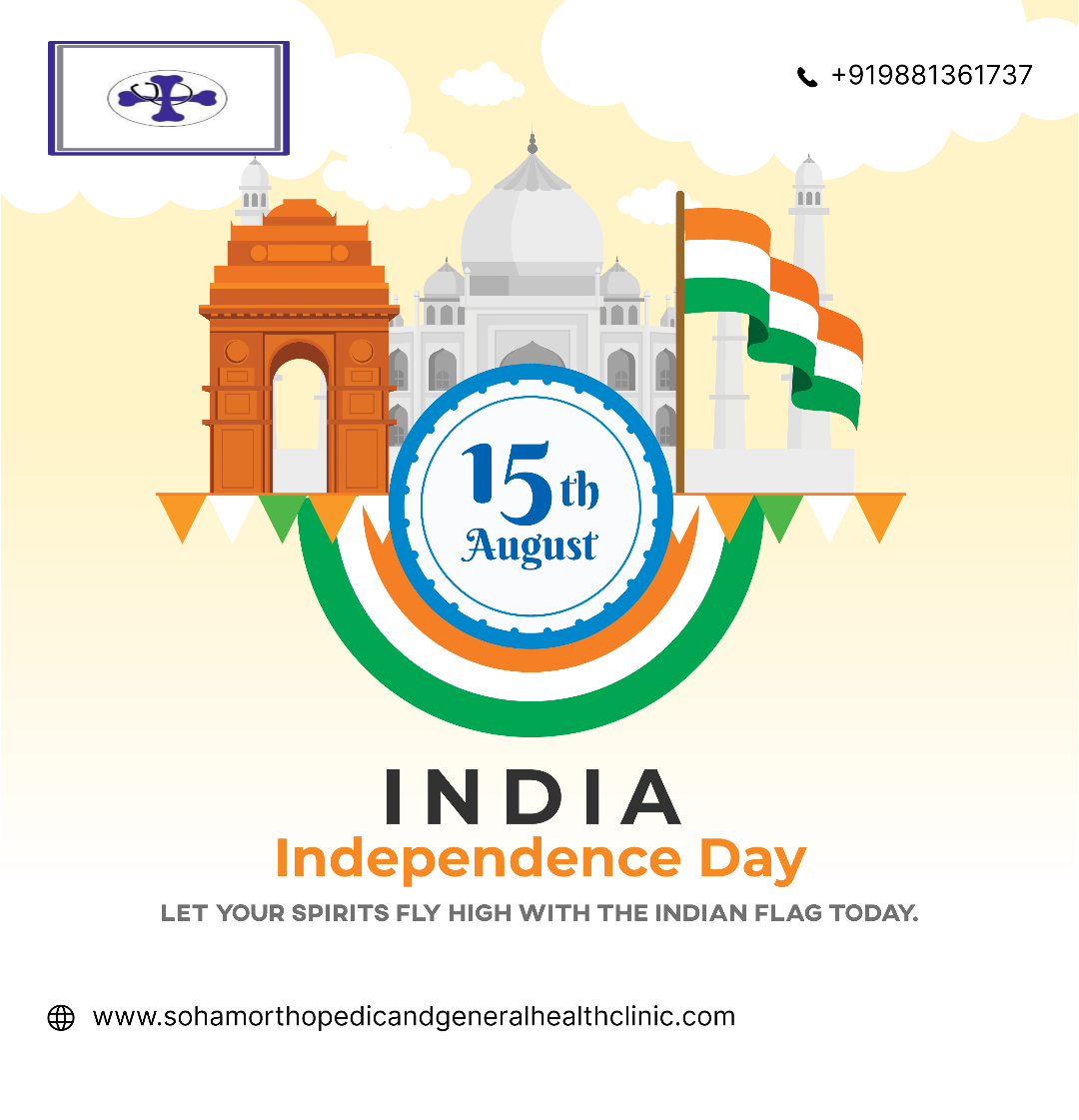 This independence day ..  Keep a watch on your health.. take care of yourselves before your office w... main image