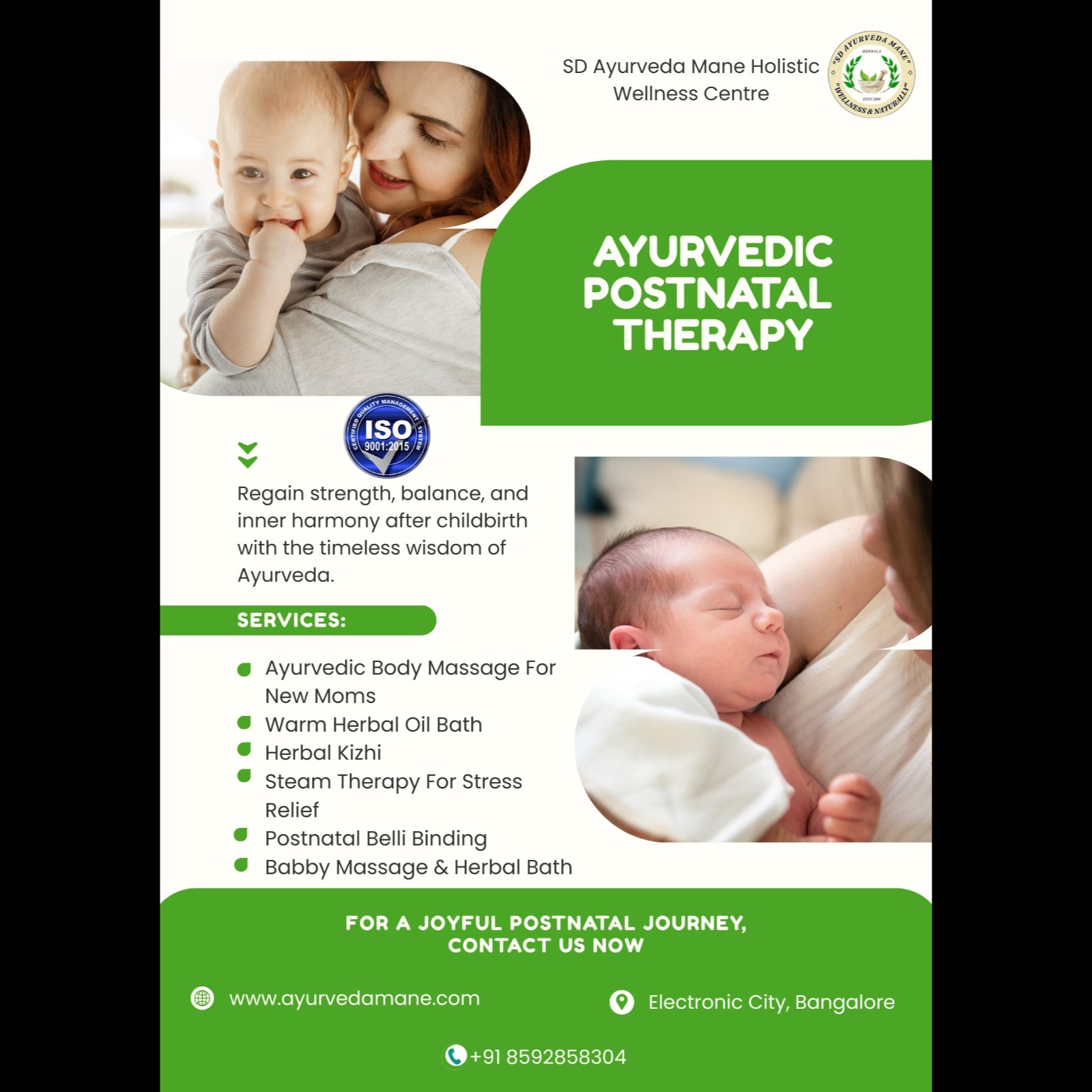 Postnatal Care Therapy at SD Ayurveda Mane Electronic City, Bangalore main image