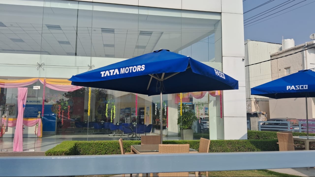 kent patio umbrella PURPLE LEAF Market with Base 15ft Double-Sided Gray Resistant Canopy Double-Sided Patio Umbrella with LED