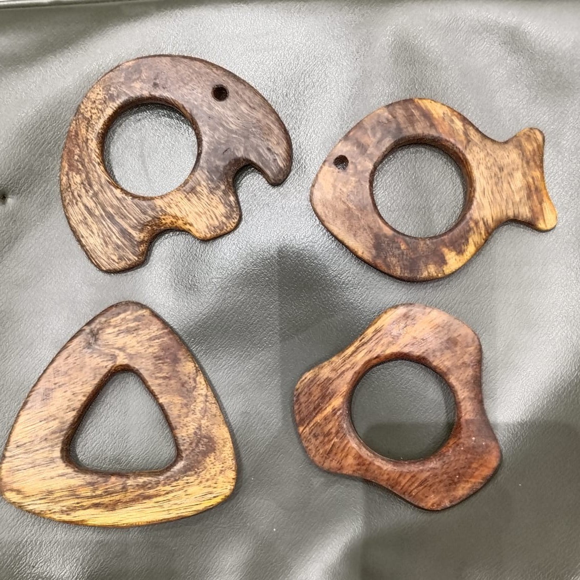 🌿 Handmade Mango Wood Teethers – Safe, Sustainable & Beautifully Crafted main image